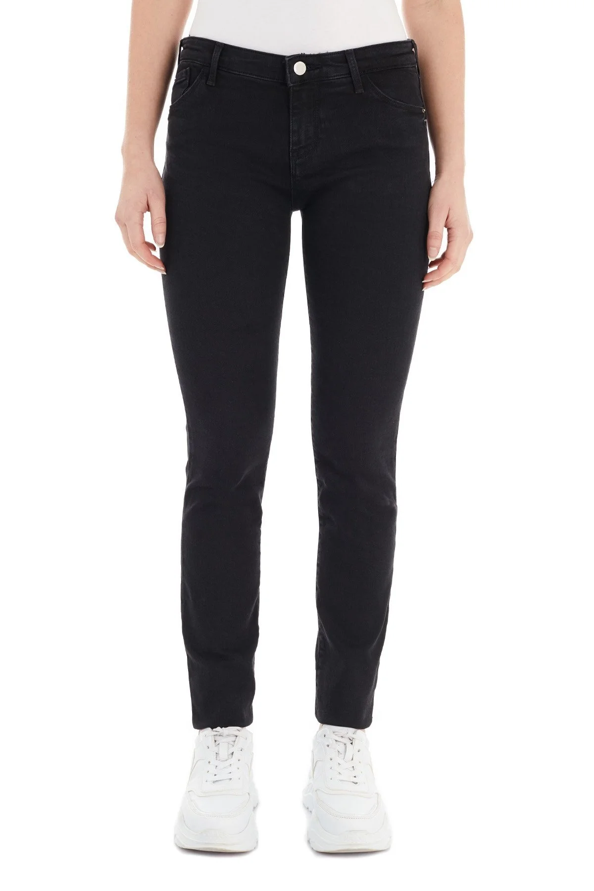 Emporio Armani Pamuklu Dar Kesim J23 Jeans Bayan Kot Pantolon 6H2J23 2D9ZZ 0005 SİYAH - 2