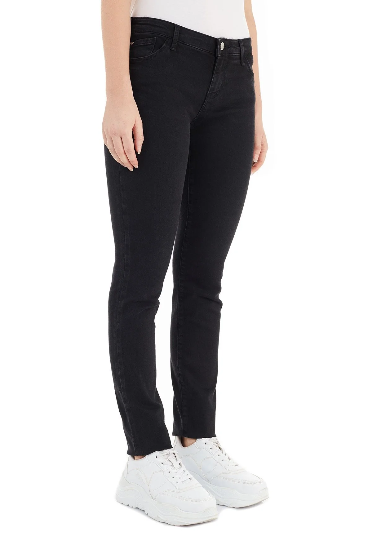 Emporio Armani Pamuklu Dar Kesim J23 Jeans Bayan Kot Pantolon 6H2J23 2D9ZZ 0005 SİYAH - 4