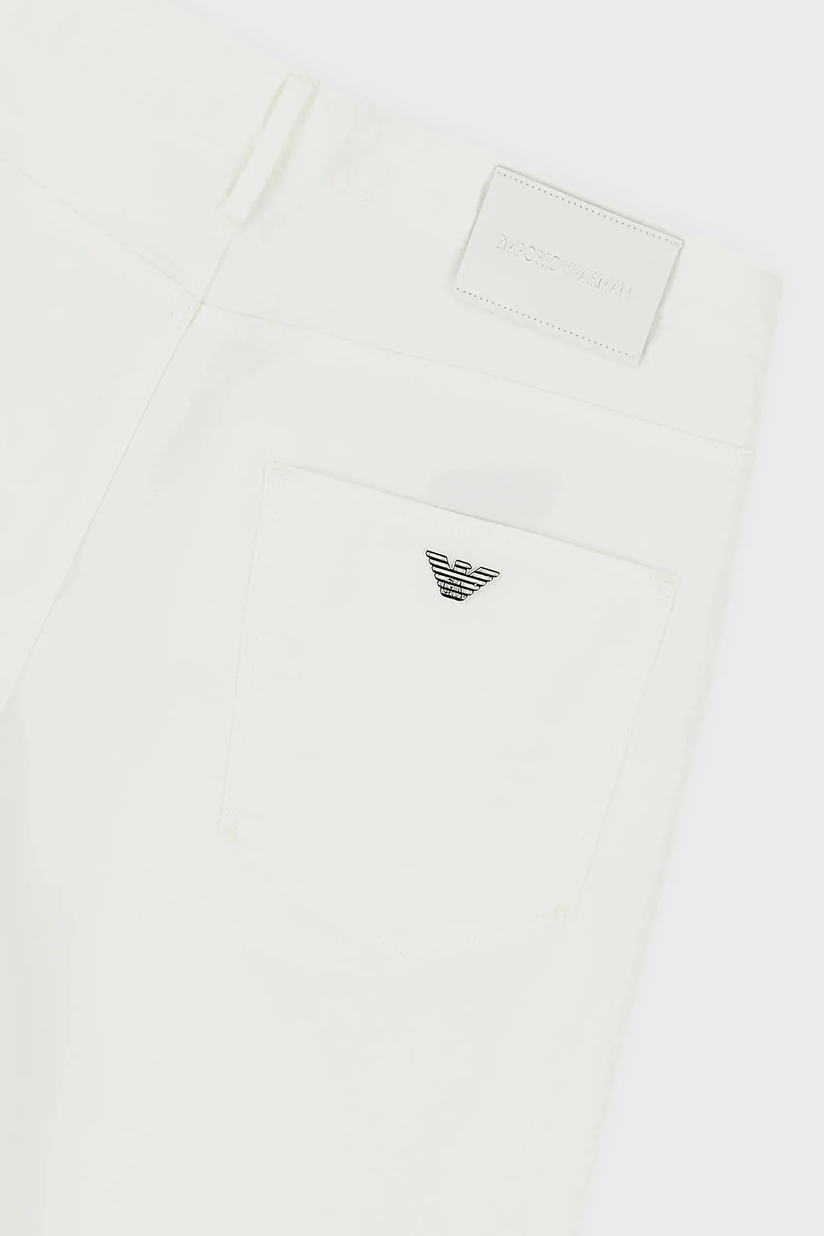 Emporio Armani Pamuklu Düşük Bel Slim Fit J06 Jeans Erkek Kot Pantolon 8N1J06 1GN0Z 0101 BEYAZ - 5