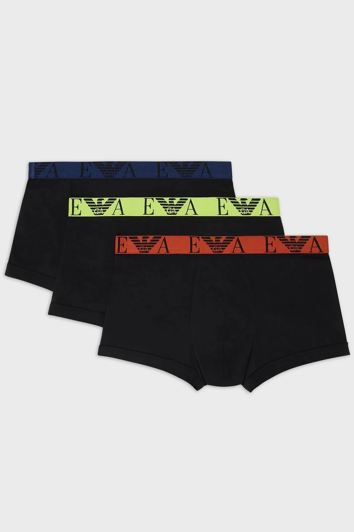 Emporio Armani Pamuklu Esnek 3 Pack Erkek Boxer 111357 3F715 73320 SİYAH - 1