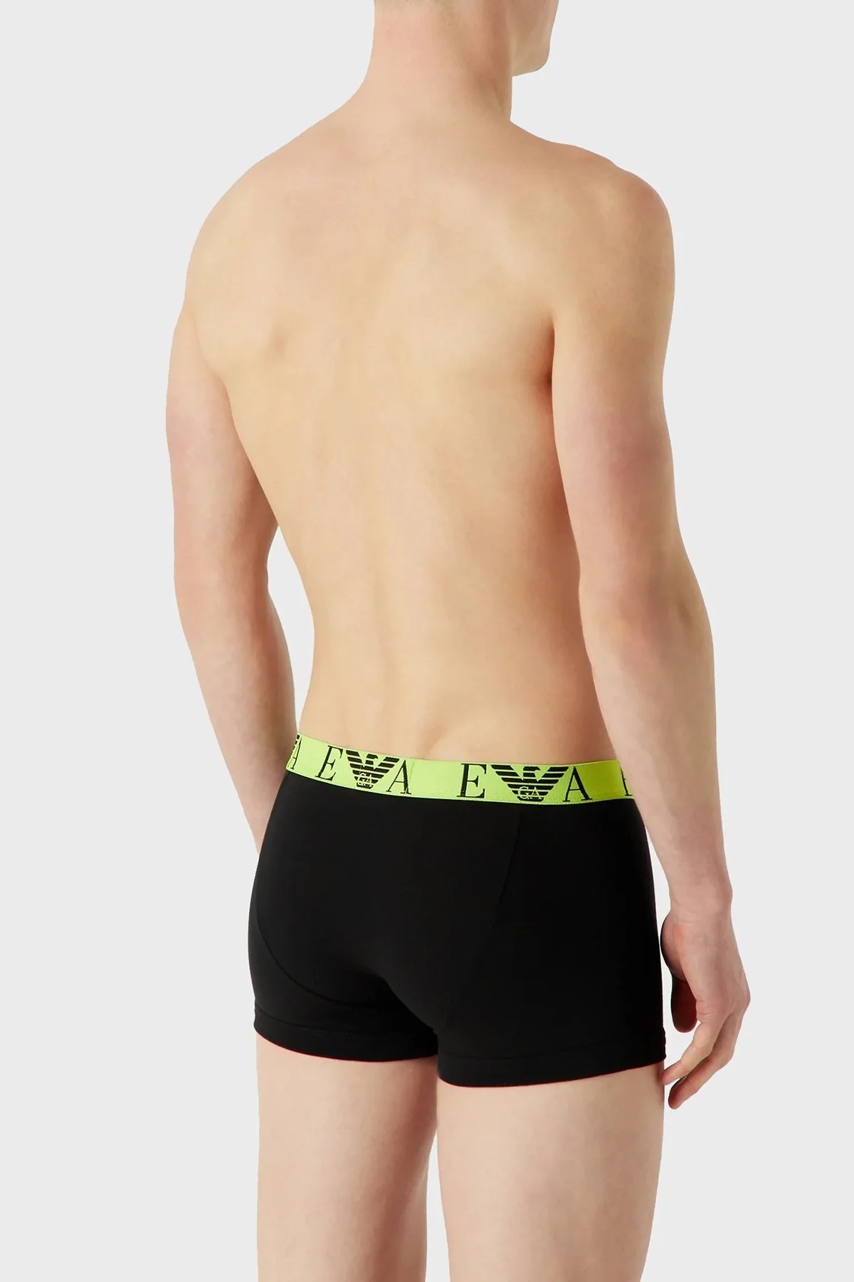 Emporio Armani Pamuklu Esnek 3 Pack Erkek Boxer 111357 3F715 73320 SİYAH - 2