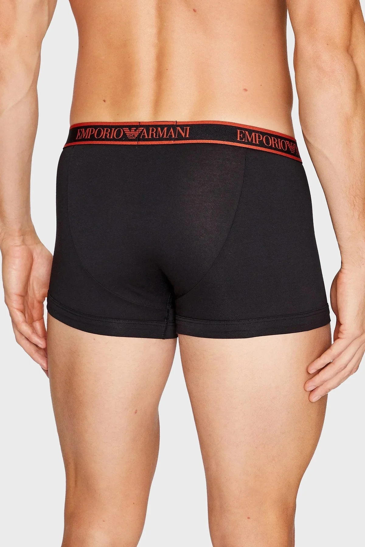 Emporio Armani Pamuklu Esnek 3 Pack Erkek Boxer 111357 3F717 29821 SİYAH - 4