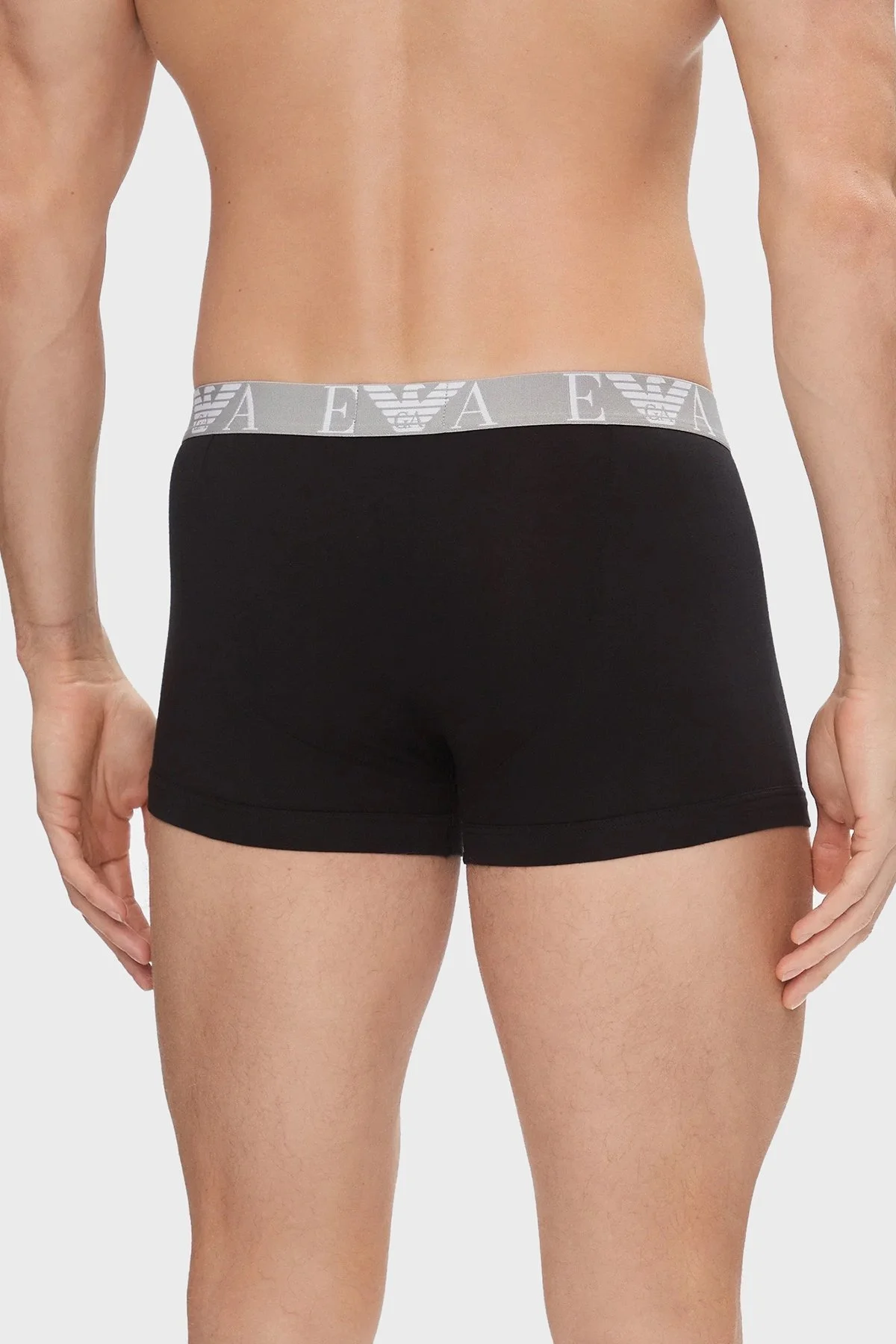 Emporio Armani Pamuklu Esnek 3 Pack Erkek Boxer 111357 4R715 35321 SİYAH-GRİ - 3