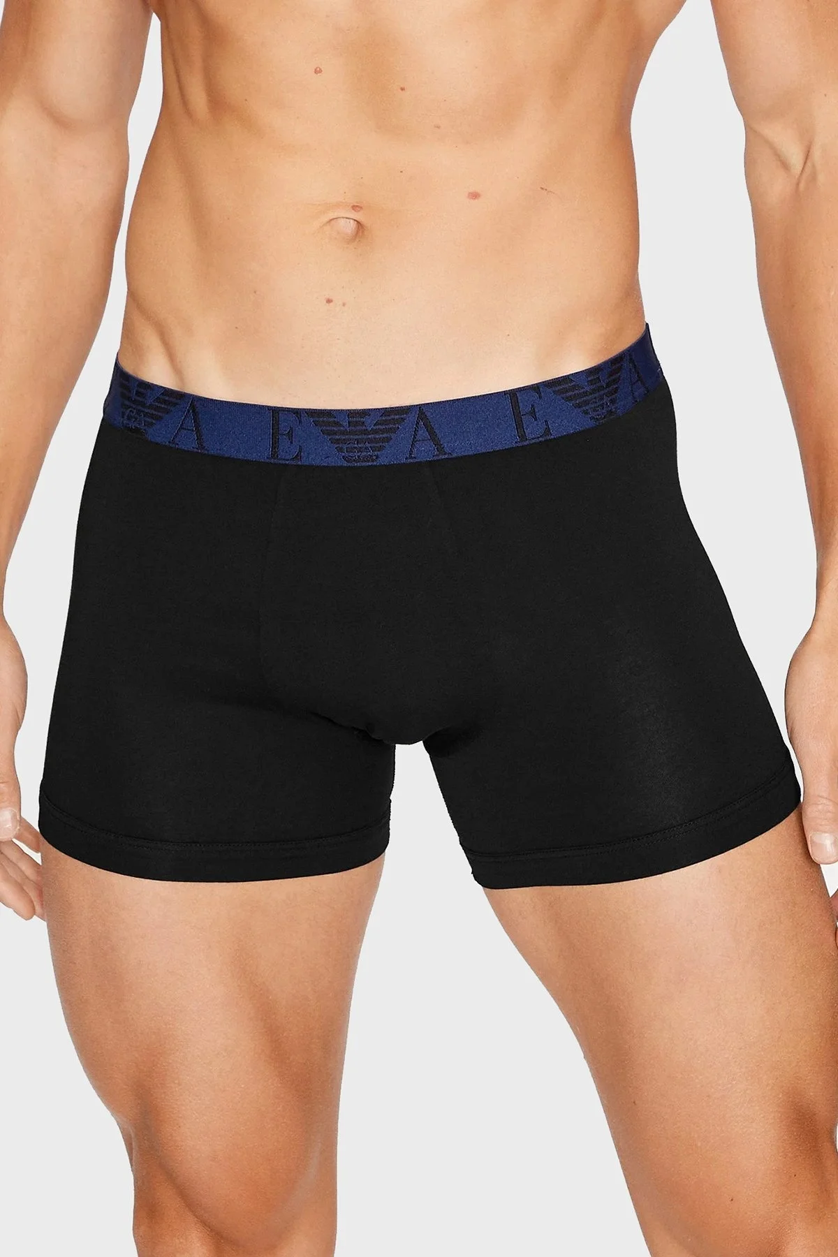 Emporio Armani Pamuklu Esnek 3 Pack Erkek Boxer 111473 3F715 73320 SİYAH - 2