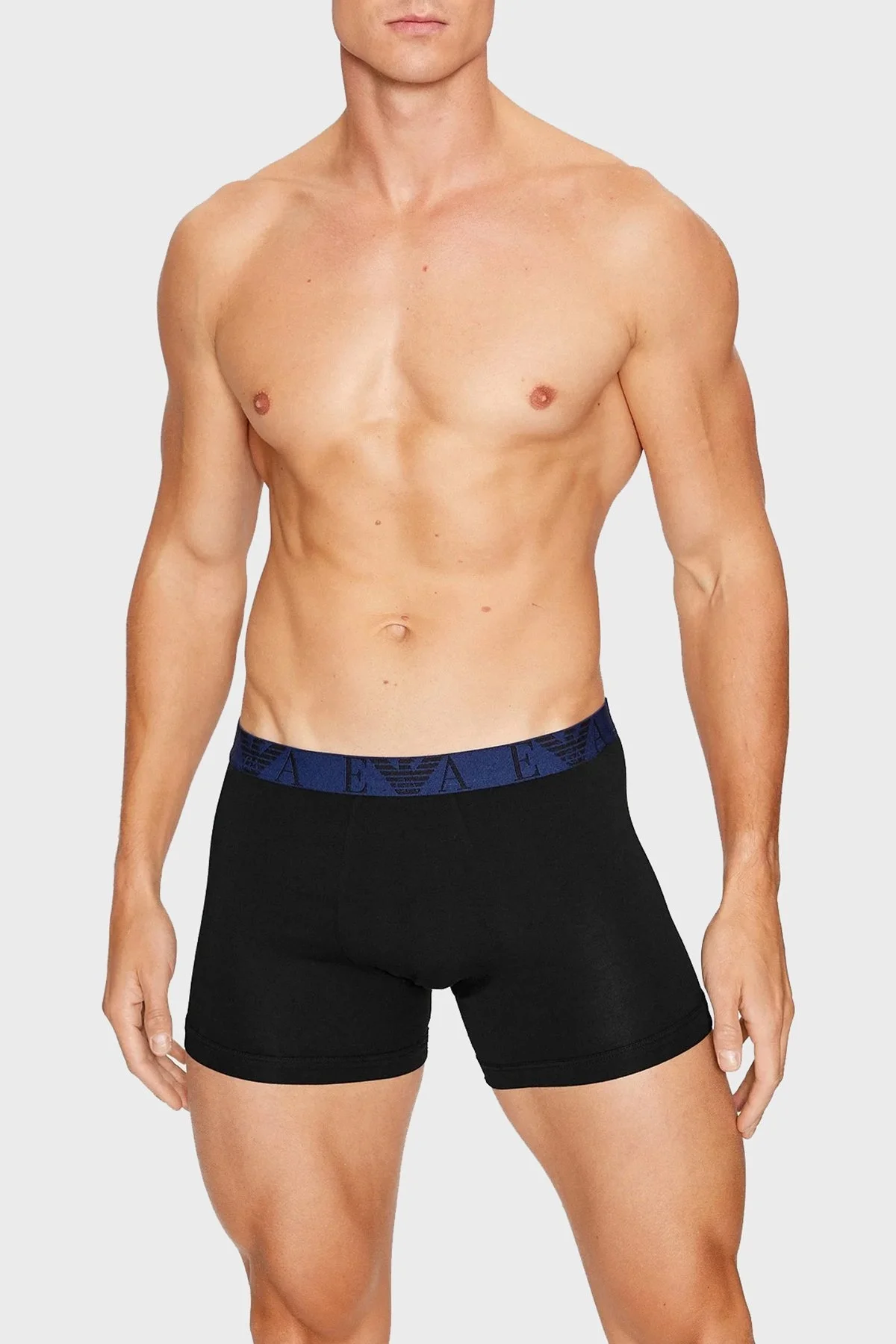 Emporio Armani Pamuklu Esnek 3 Pack Erkek Boxer 111473 3F715 73320 SİYAH - 3