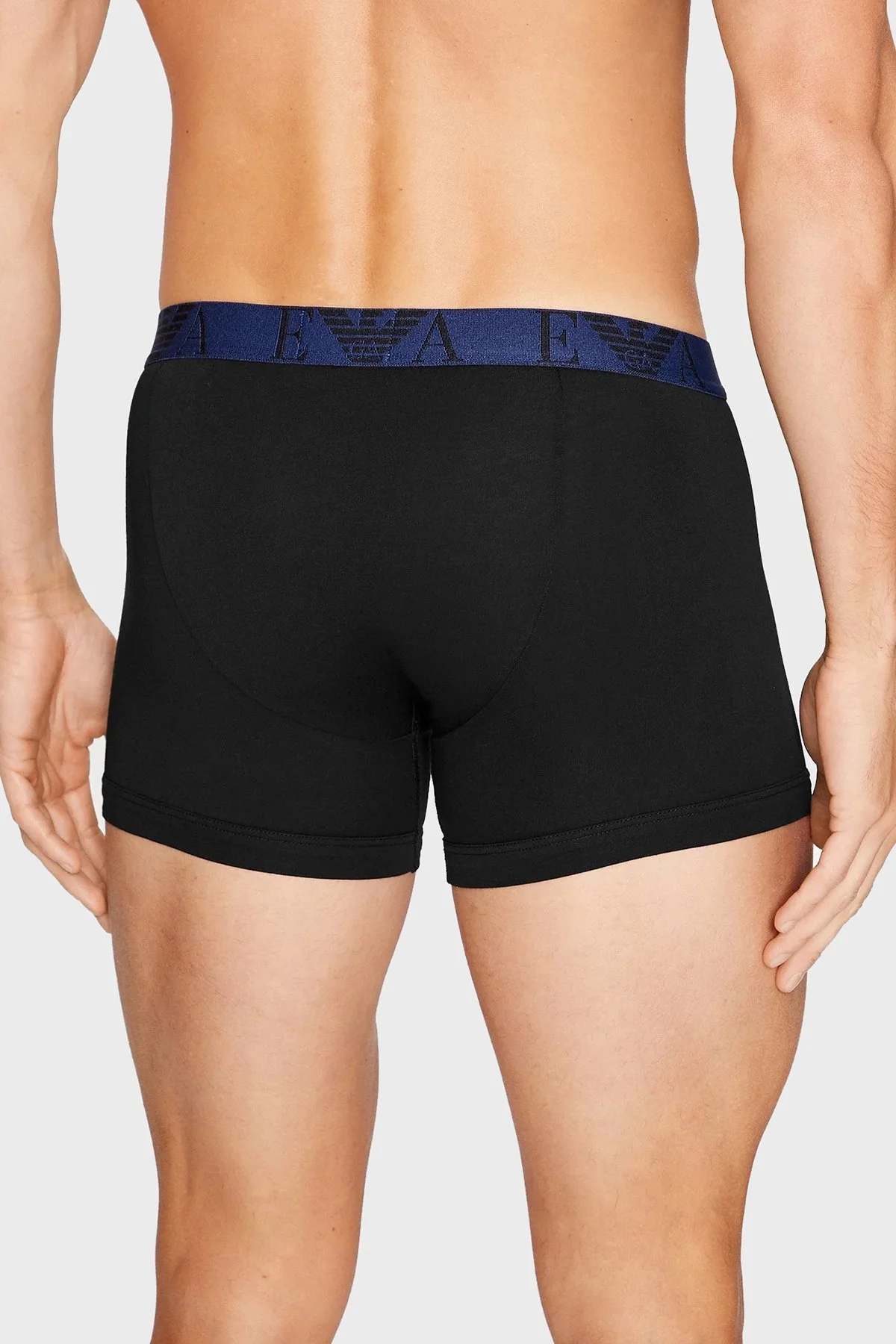 Emporio Armani Pamuklu Esnek 3 Pack Erkek Boxer 111473 3F715 73320 SİYAH - 4