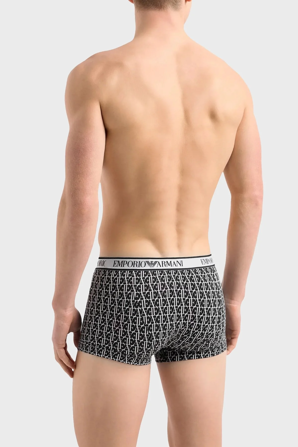 Emporio Armani Pamuklu Esnek 3 Pack Erkek Boxer 112130 4R717 35421 SİYAH - 3