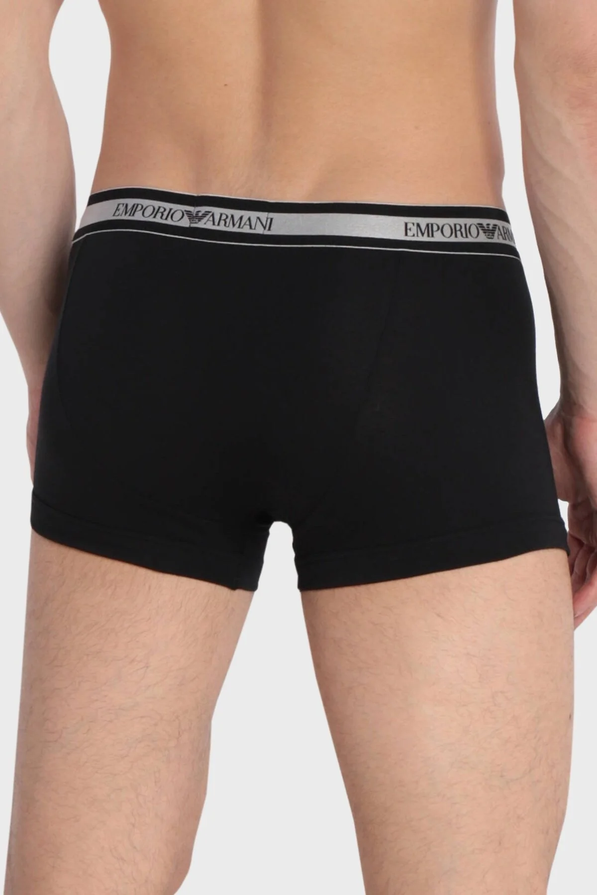 Emporio Armani Pamuklu Esnek Erkek Boxer 111389 3F512 00020 SİYAH - 3