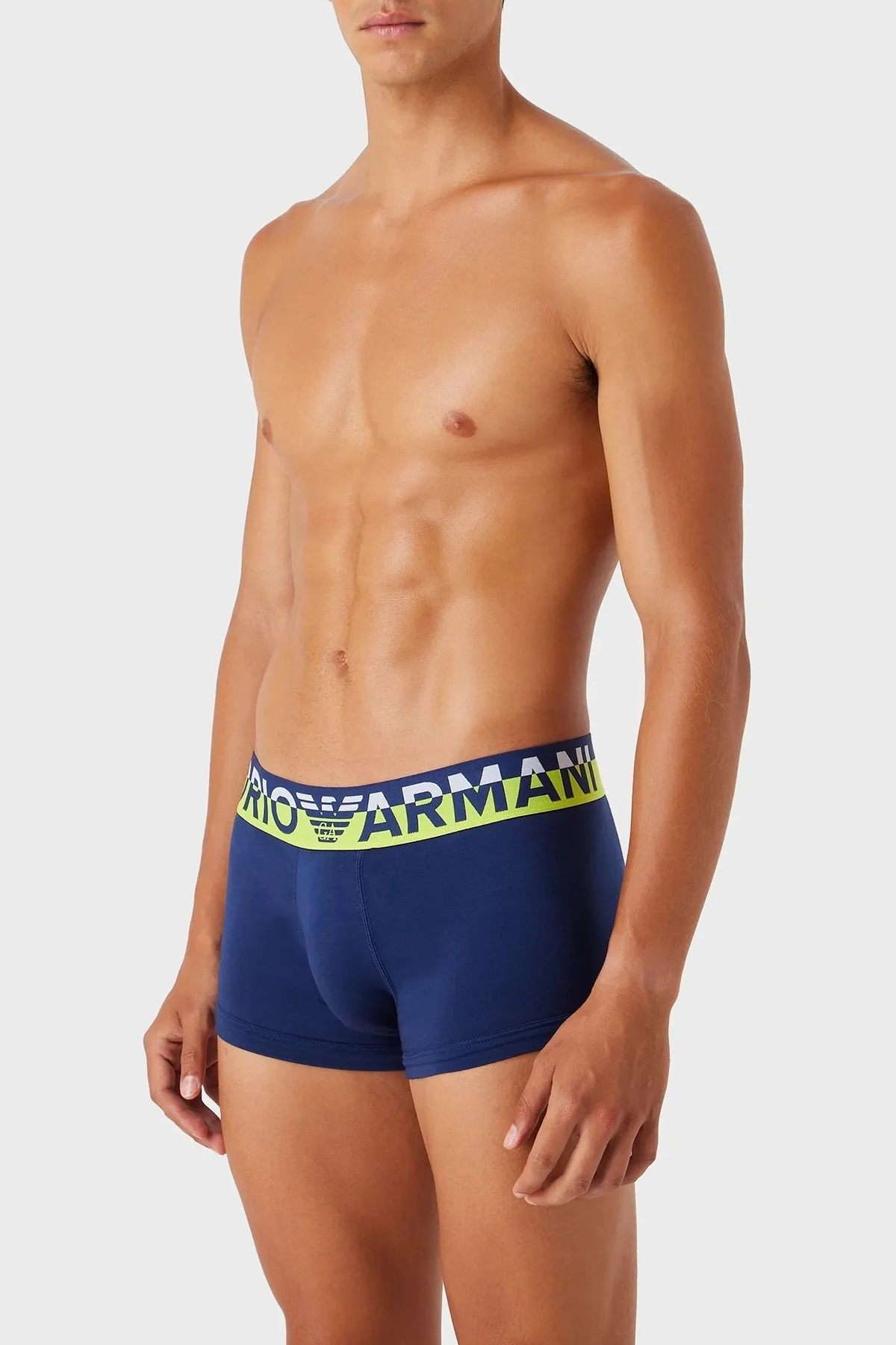 Emporio Armani Pamuklu Esnek Erkek Boxer 111389 3F516 02734 HAKİ - 2