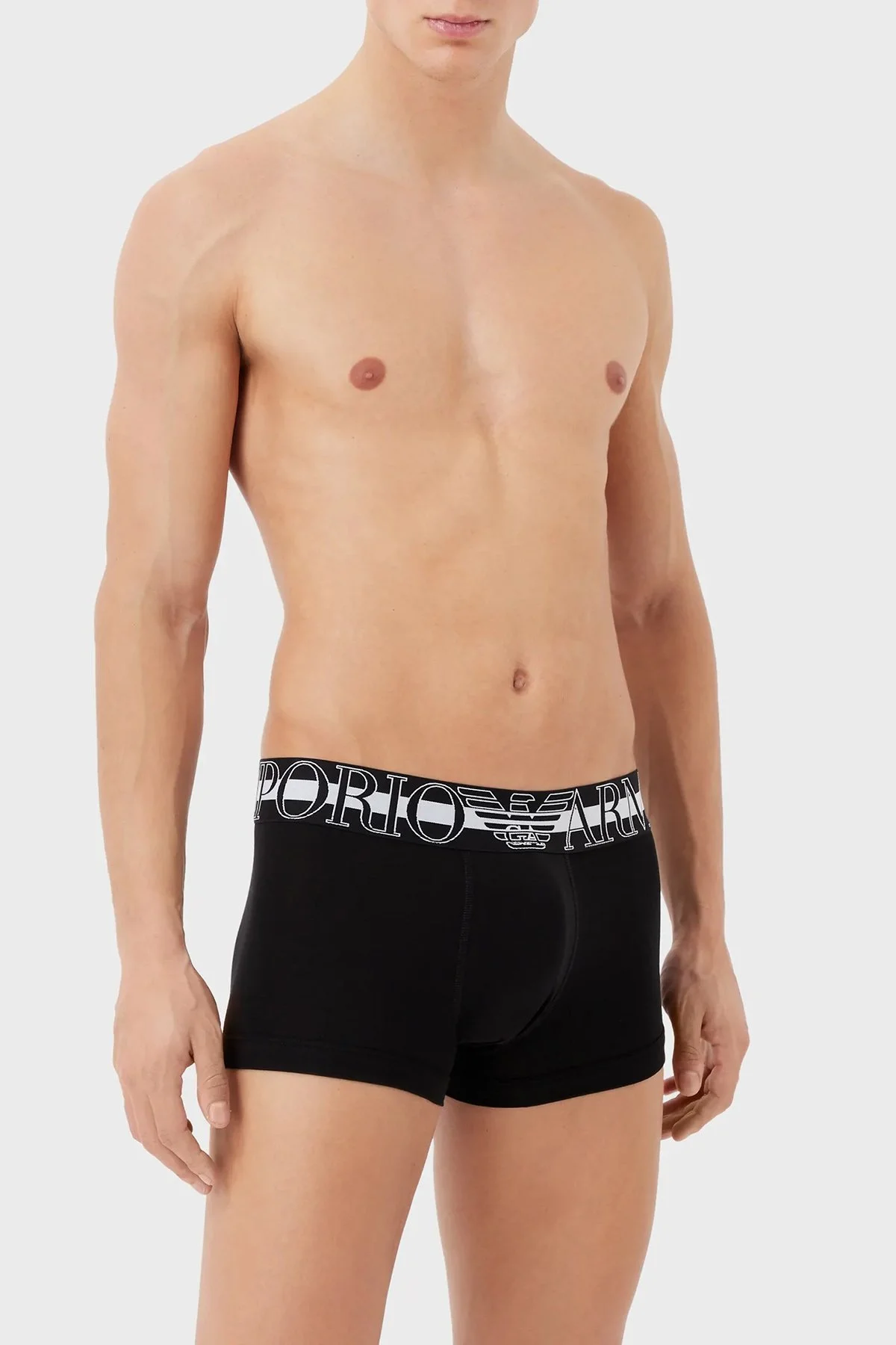 Emporio Armani Pamuklu Esnek Erkek Boxer 111389 3R516 00020 SİYAH - 1