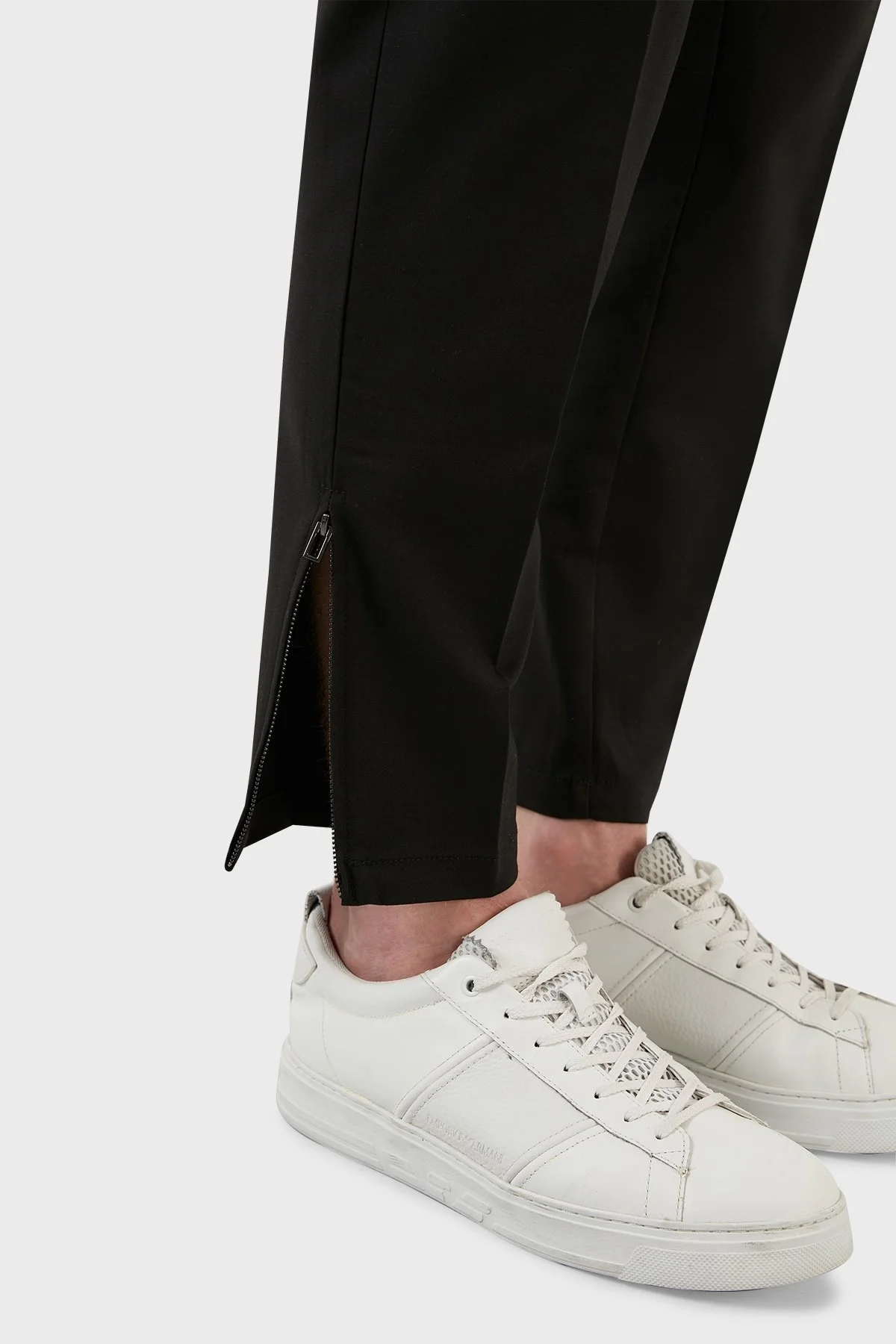 Emporio Armani Pamuklu Fermuar Detaylı Jogger Erkek Pantolon 3L1P75 1NBKZ 0999 SİYAH - 5