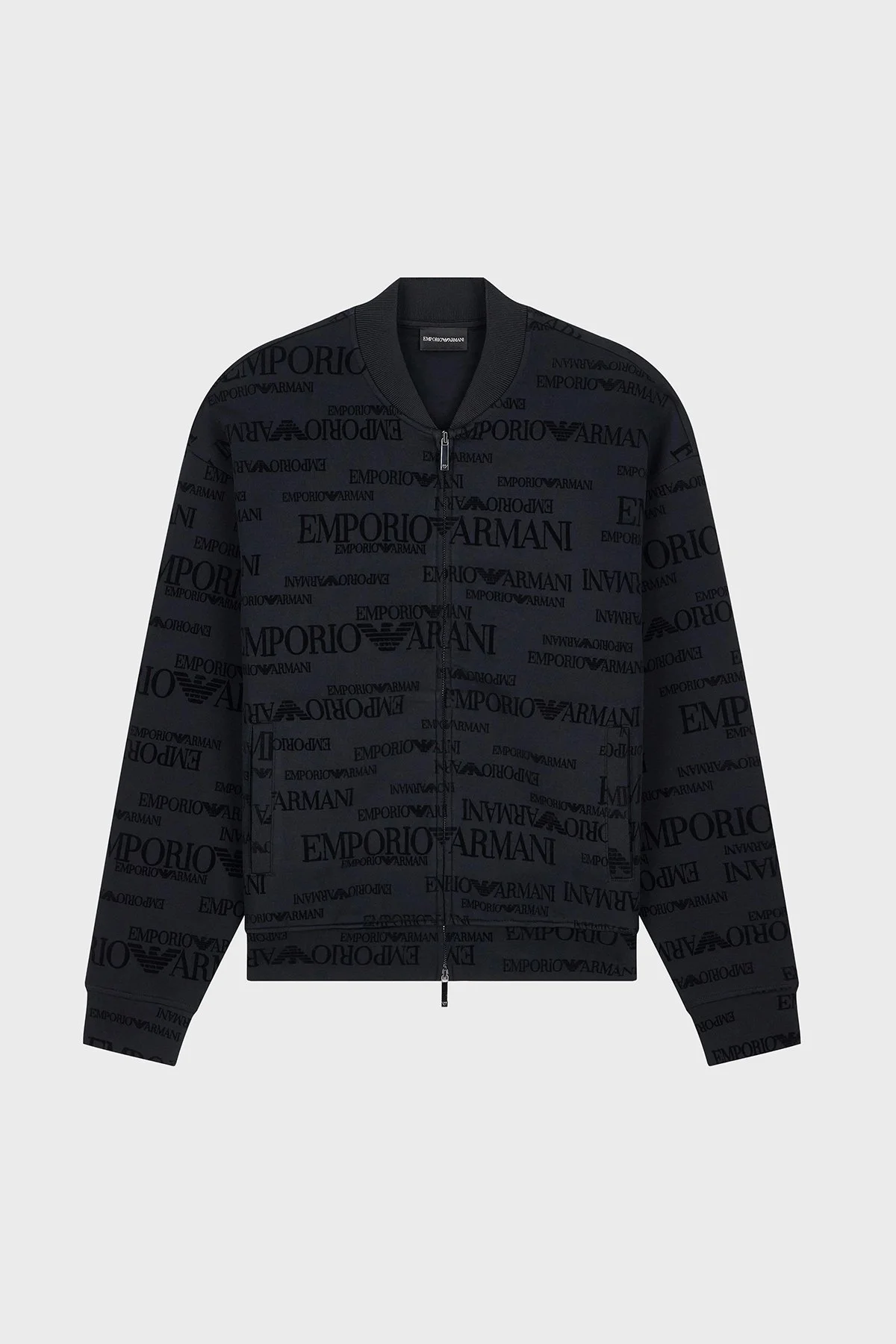 Emporio Armani Pamuklu Fermuarlı Regular Erkek Sweat EM006881 AF10013 FC376 Siyah - 5