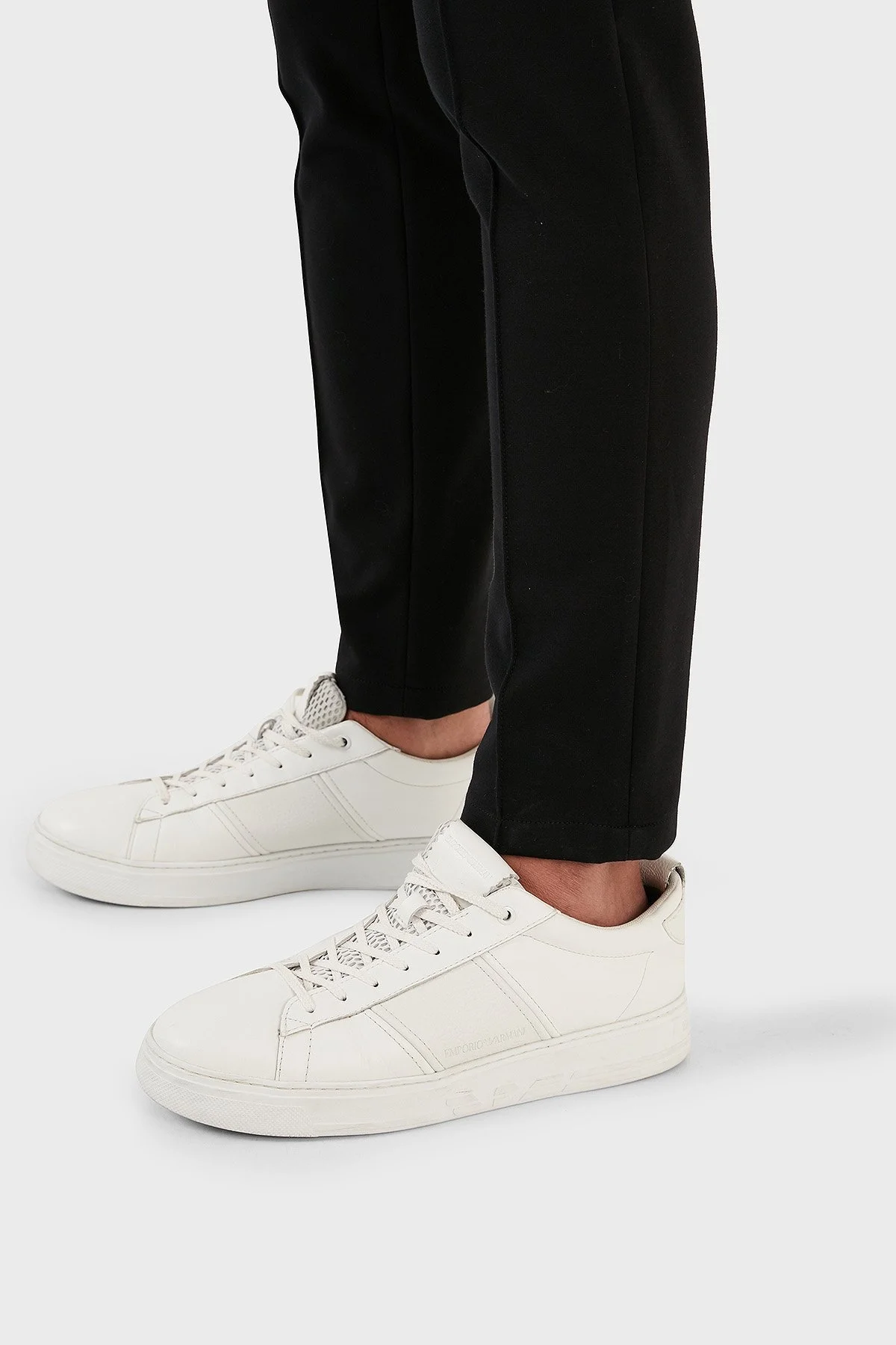 Emporio Armani Pamuklu İzli Normal Paça Regular Fit Erkek Pantolon H41P59 E1059 999 SİYAH - 5