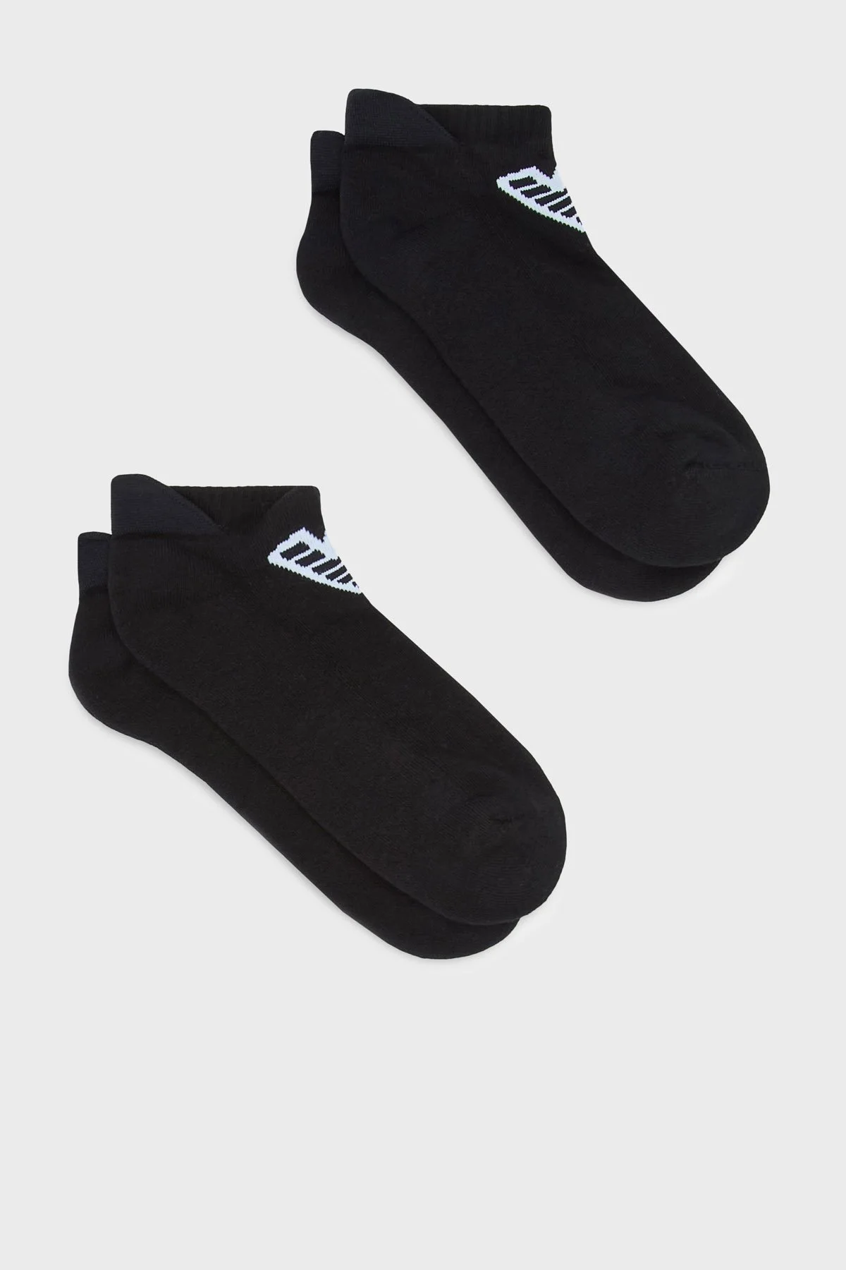 Emporio Armani Pamuklu Logolu 2 Pack Erkek Çorap EM003751 AF20084 MC005 SİYAH - 1