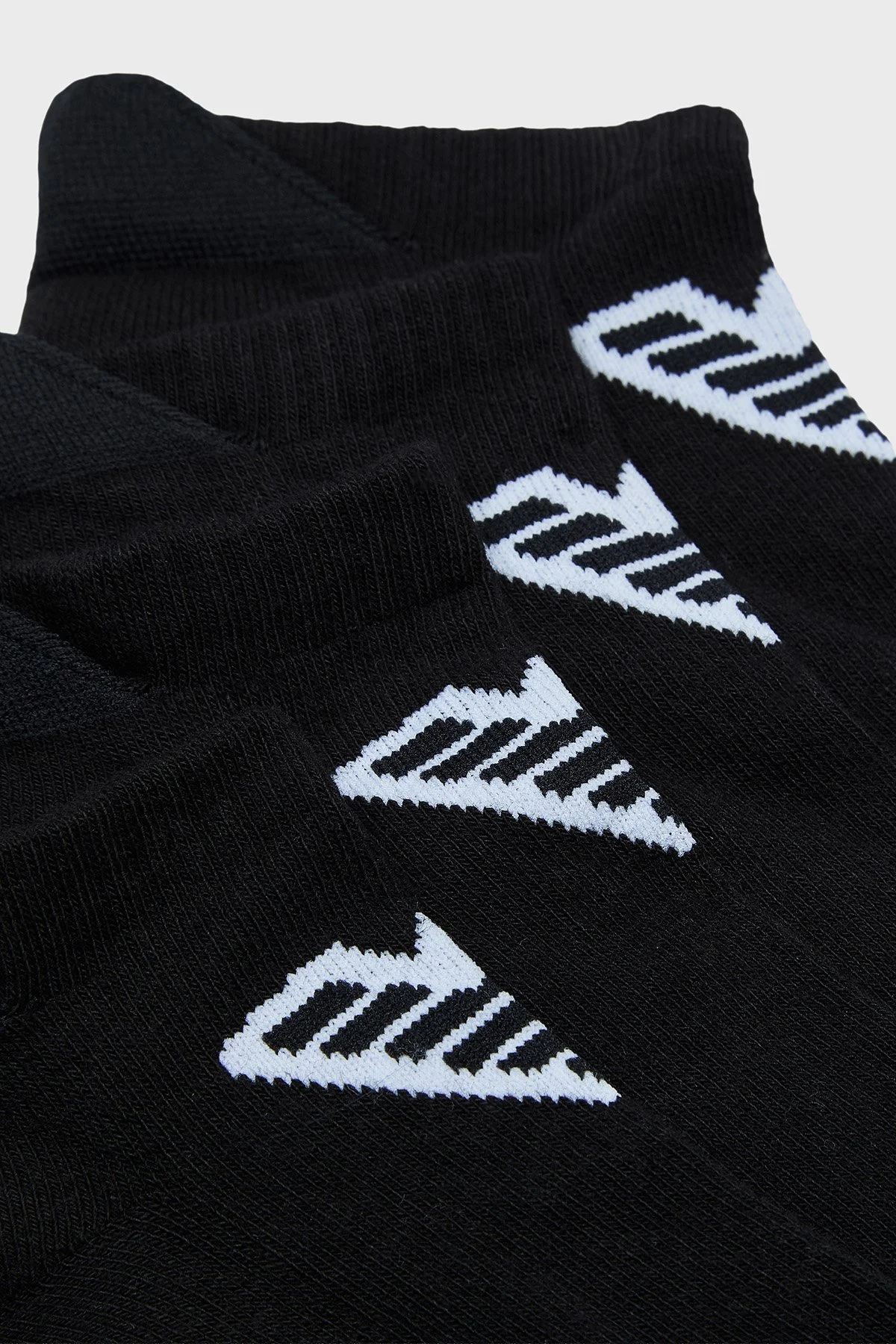 Emporio Armani Pamuklu Logolu 2 Pack Erkek Çorap EM003751 AF20084 MC005 SİYAH - 2