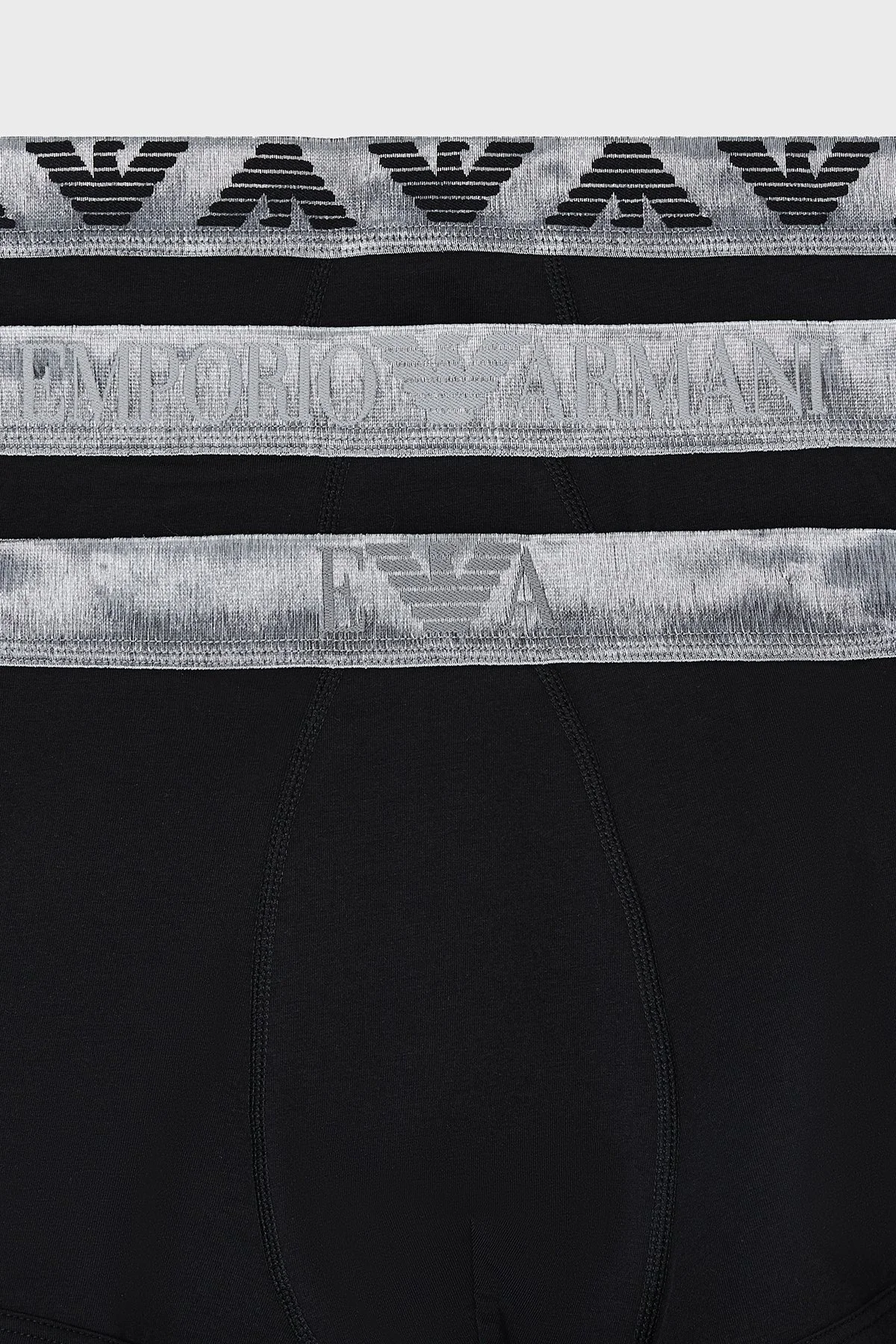 Emporio Armani Pamuklu Logolu 3 Pack Erkek Boxer EM000259 AF18886 MC061 SİYAH - 4