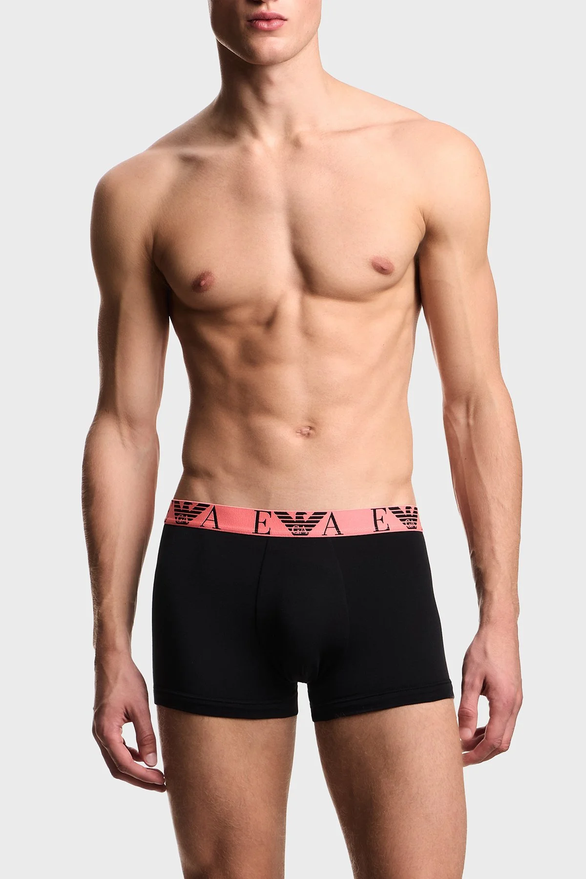 Emporio Armani Pamuklu Logolu 3 Pack Erkek Boxer EM000259 AF20668 MC061 SİYAH - 2