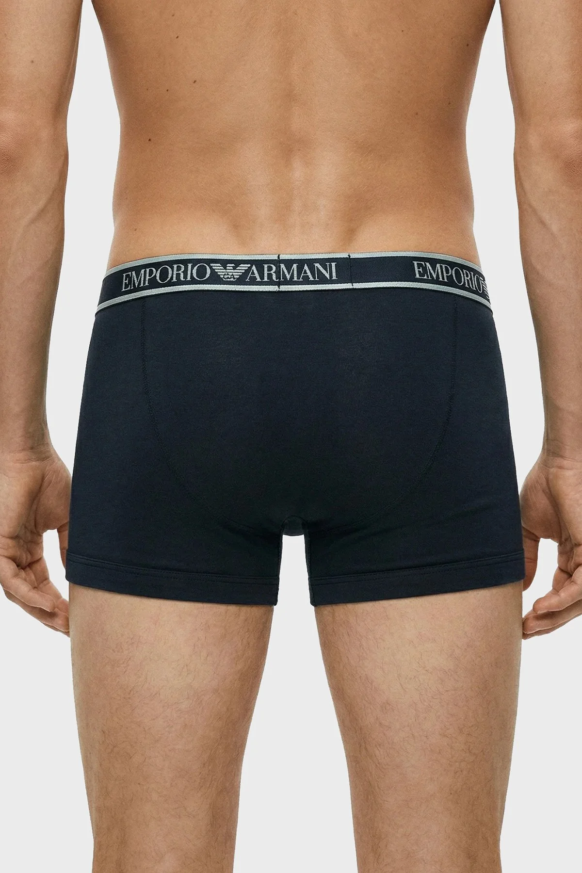 Emporio Armani Pamuklu Logolu 3 Pack Erkek Boxer EM000259 AF20669 MB139 LACİVERT - 3