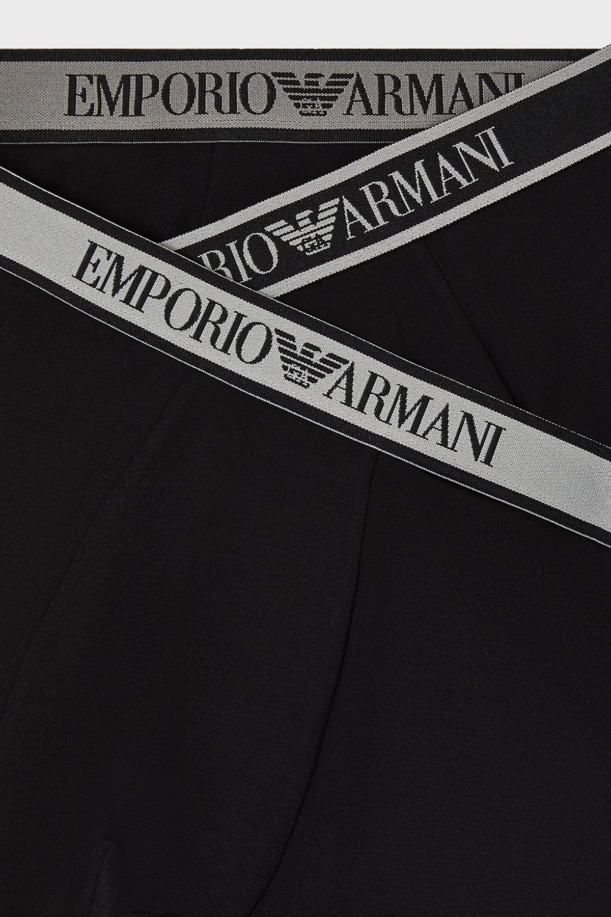 Emporio Armani Pamuklu Logolu 3 Pack Erkek Boxer EM000259 AF20669 MC061 SİYAH - 4