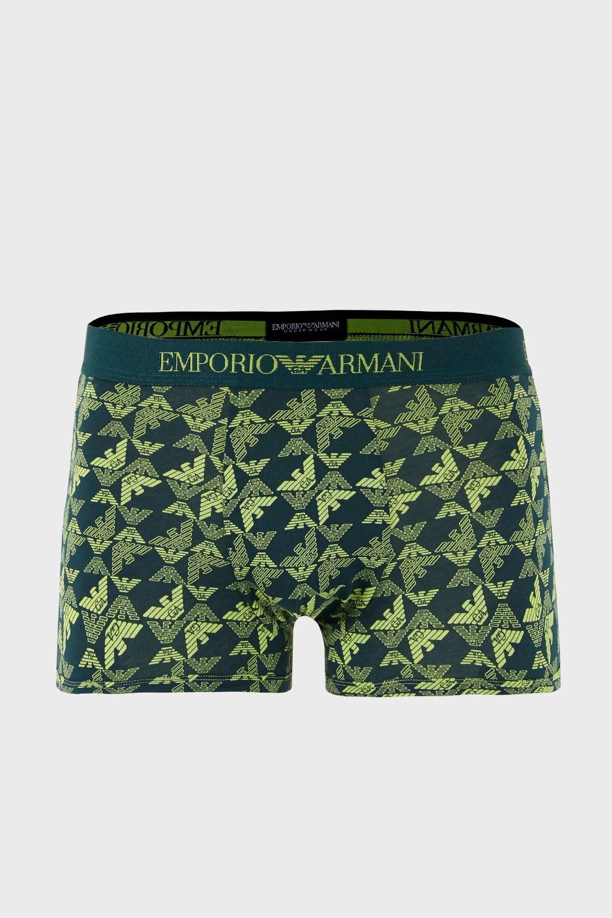Emporio Armani Pamuklu Logolu 3 Pack Erkek Boxer EM000260 AF10800 MB240 Lacivert-Haki-Yeşil - 2