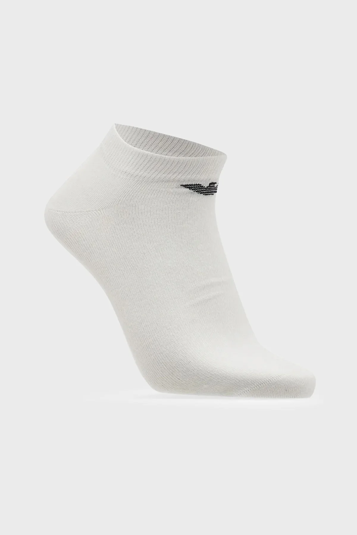 Emporio Armani Pamuklu Logolu 3 Pack Erkek Çorap EM000550 AF14446 M0066 BEYAZ - 2