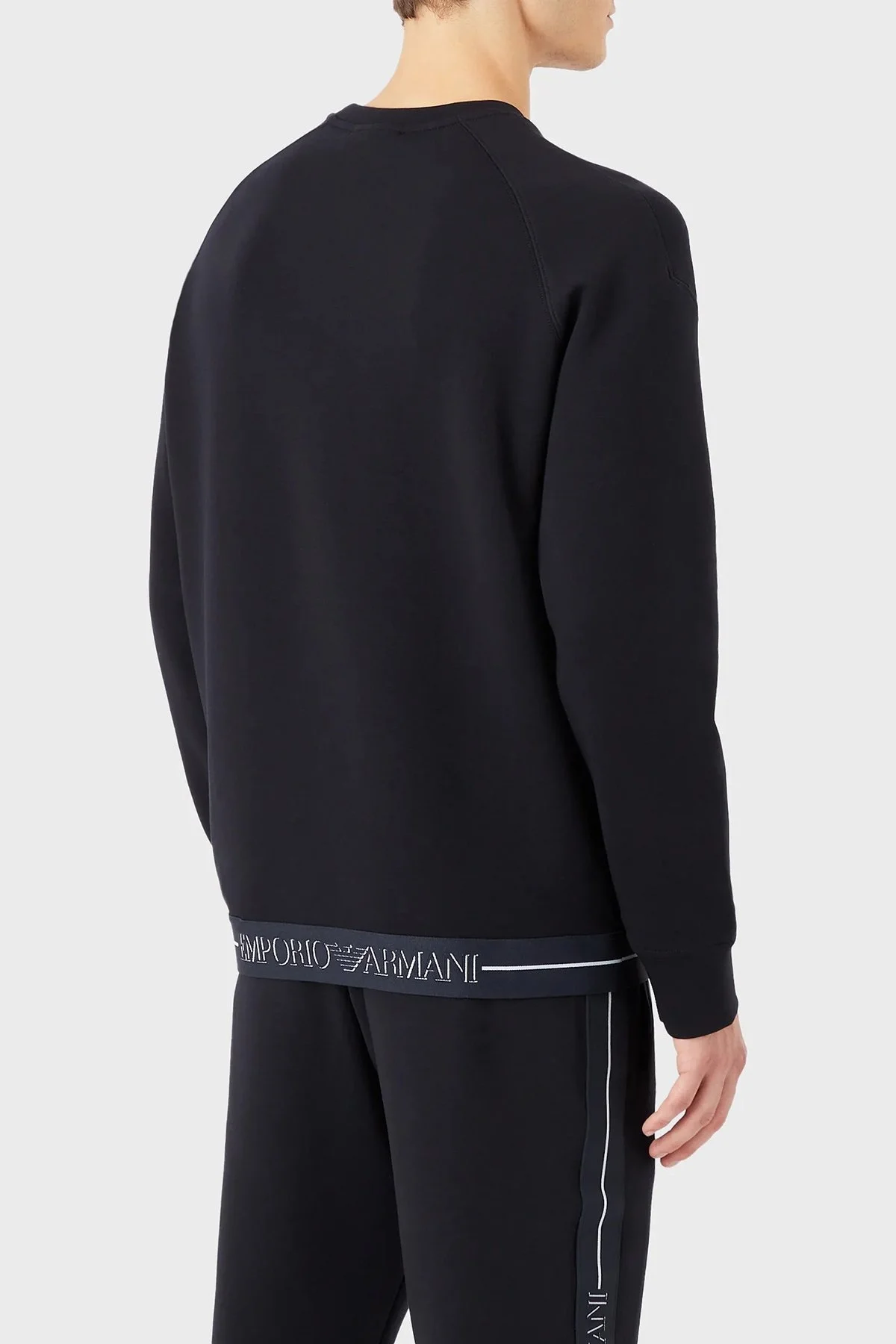 Emporio Armani Pamuklu Logolu Regular Fit Bisiklet Yaka Erkek Sweat 6L1MM4 1JHSZ 0920 LACİVERT - 2