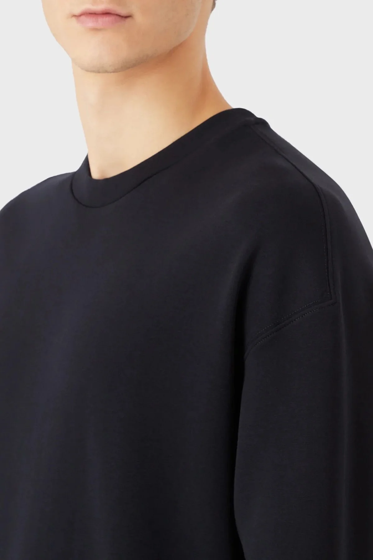 Emporio Armani Pamuklu Logolu Regular Fit Bisiklet Yaka Erkek Sweat 6L1MM4 1JHSZ 0920 LACİVERT - 4