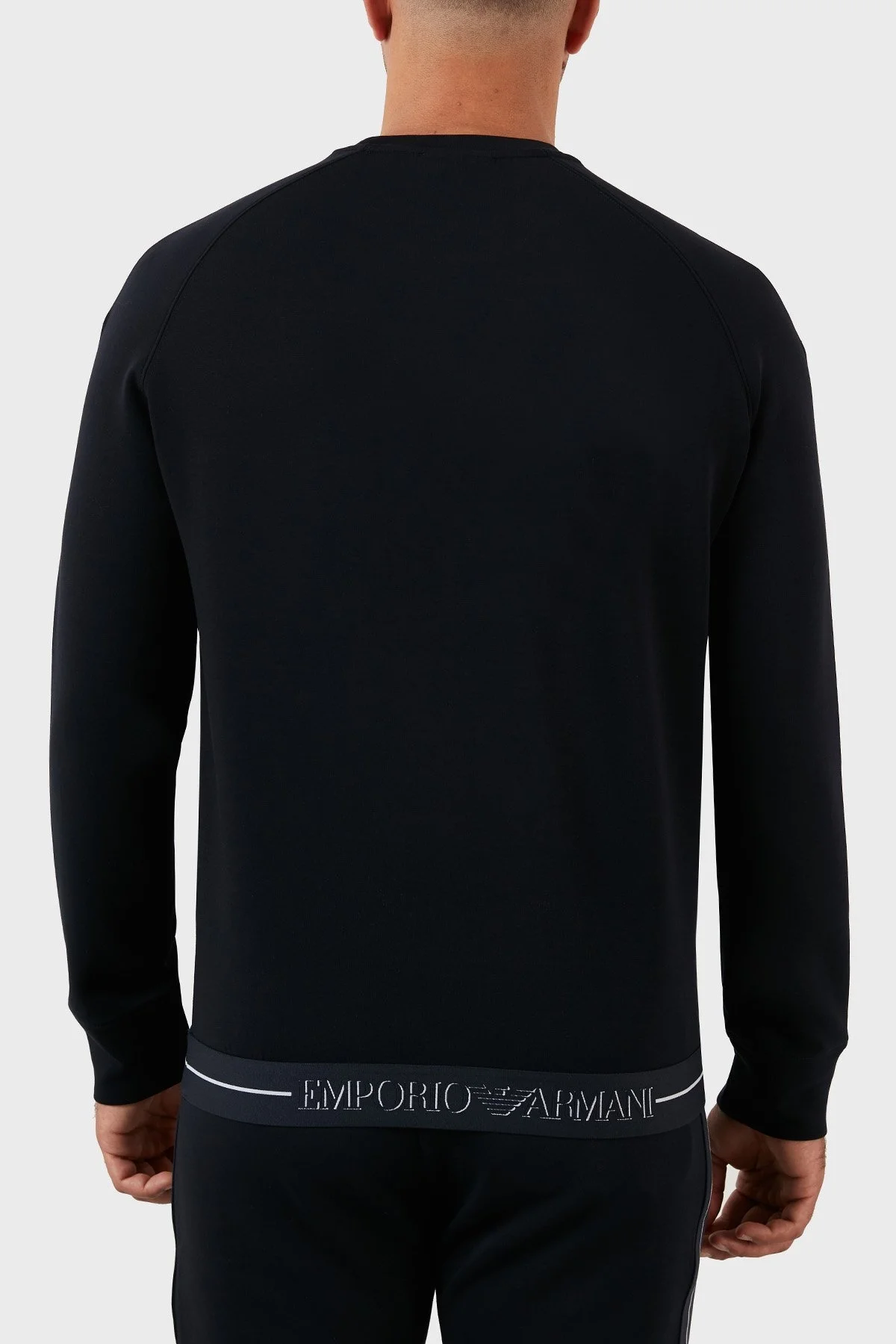 Emporio Armani Pamuklu Logolu Regular Fit Bisiklet Yaka Erkek Sweat 6L1MM4 1JHSZ 0920 LACİVERT - 6