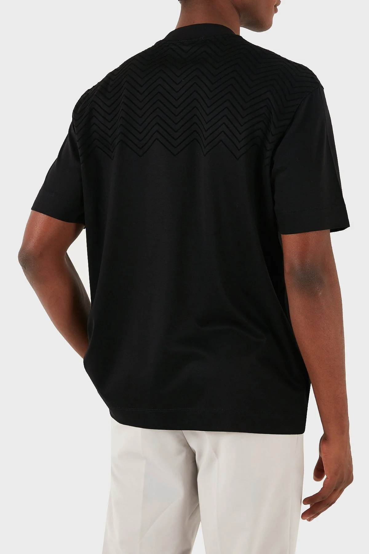 Emporio Armani Pamuklu Logolu Regular Fit Bisiklet Yaka Erkek T Shirt 6D1T91 1JOSZ 0999 SİYAH - 3