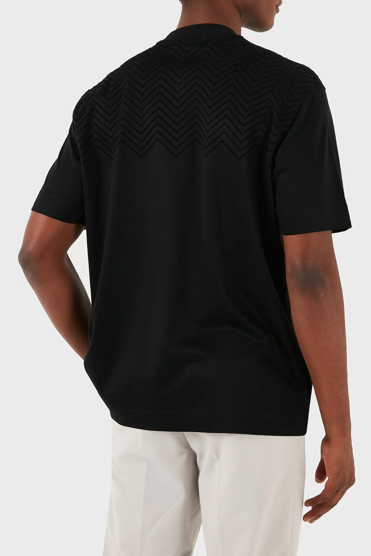 Emporio Armani Pamuklu Logolu Regular Fit Bisiklet Yaka Erkek T Shirt 6D1T91 1JOSZ 0999 SİYAH - 3