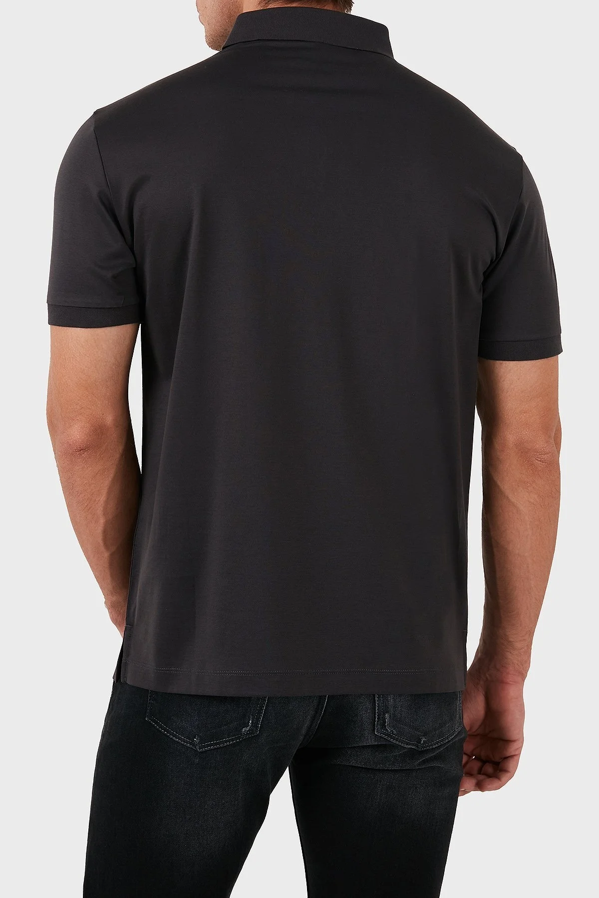 Emporio Armani Pamuklu Logolu Regular Fit Düğmeli Erkek Polo Yaka T Shirt 8N1FB6 1JUVZ 0842 ANTRASİT - 7