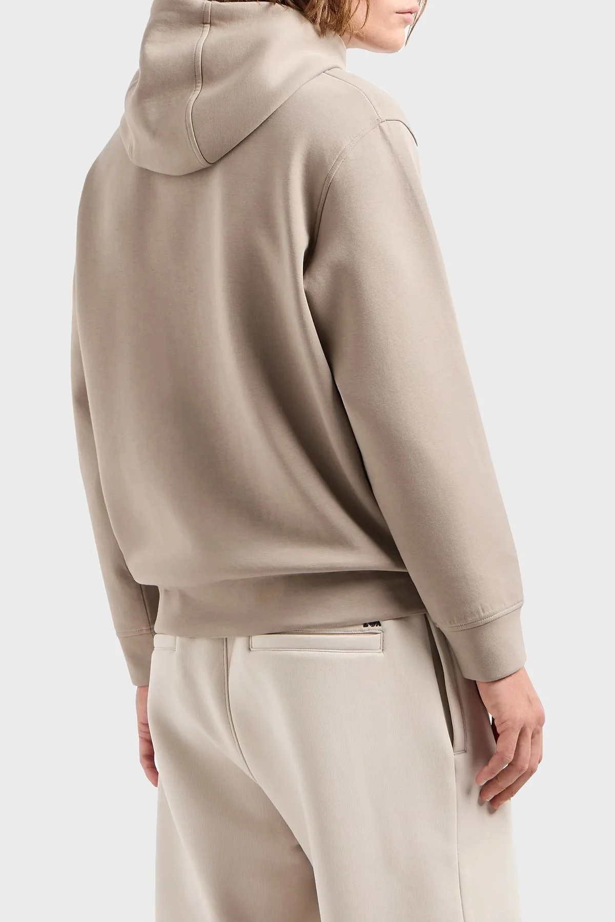 Emporio Armani Pamuklu Logolu Regular Fit Kapüşonlu Erkek Sweat 6D1M94 1JHSZ 0195 TOPRAK - 3
