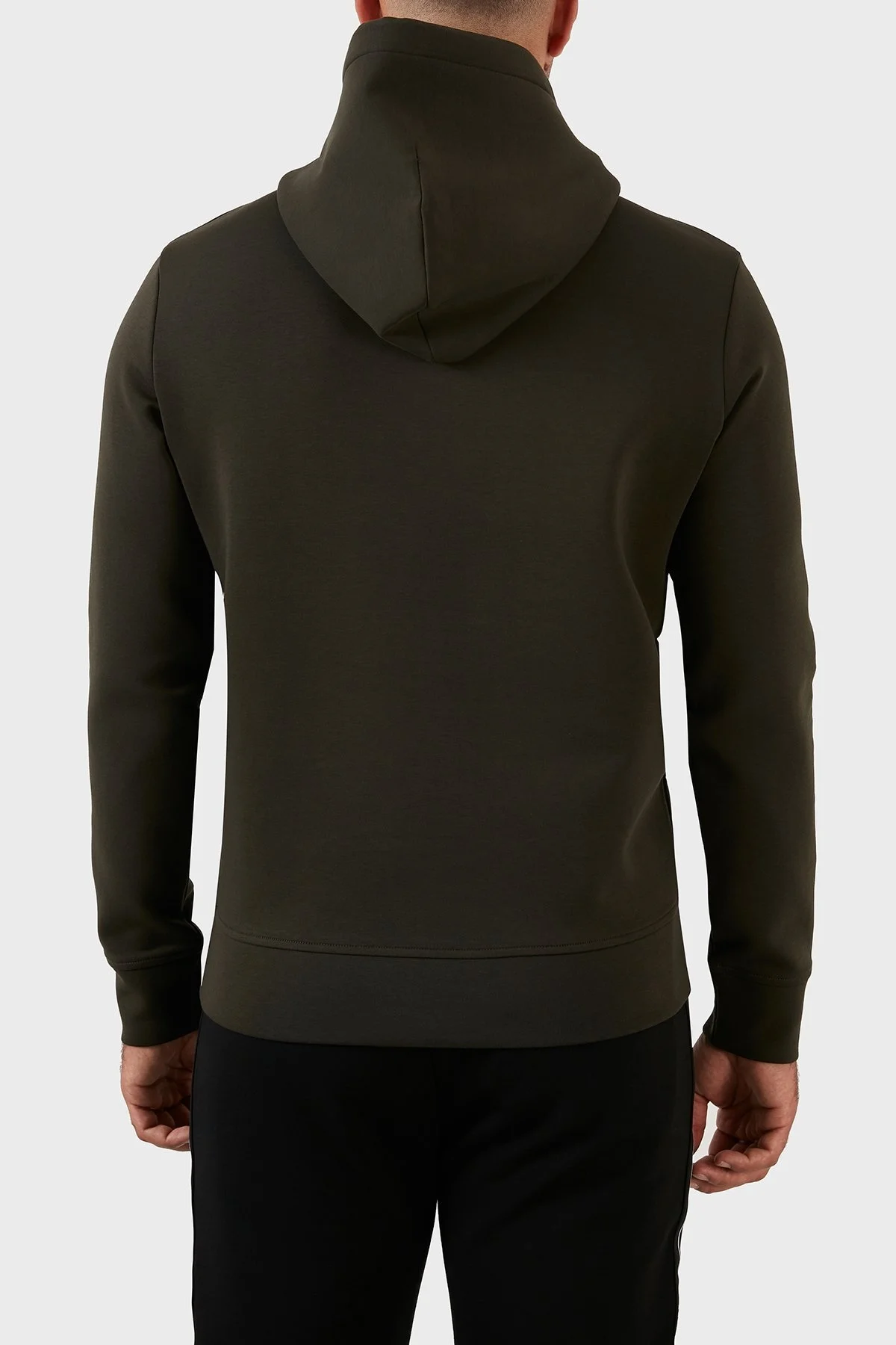 Emporio Armani Pamuklu Logolu Regular Fit Kapüşonlu Erkek Sweat 6L1MP6 1JHSZ 0558 YEŞİL - 5