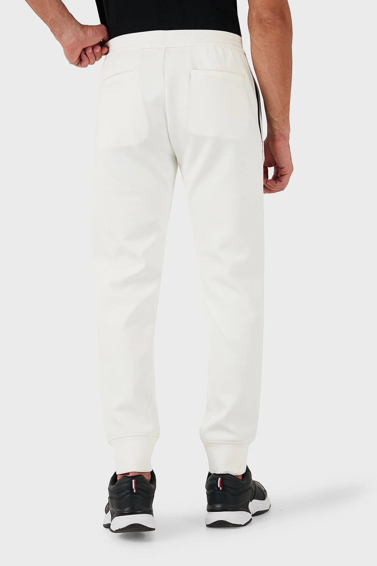 Emporio Armani Pamuklu Logolu Slim Fit Erkek Pantolon 6D1PK3 1JHSZ 0101 BEYAZ - 6