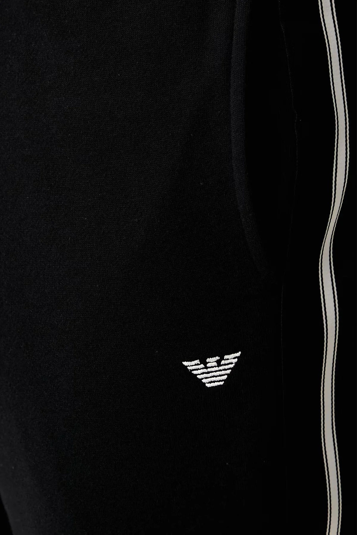 Emporio Armani Pamuklu Normal Bel Lastikli Paça Jogger Erkek Pantolon EM000500 AF25024 UC001 Siyah - 4