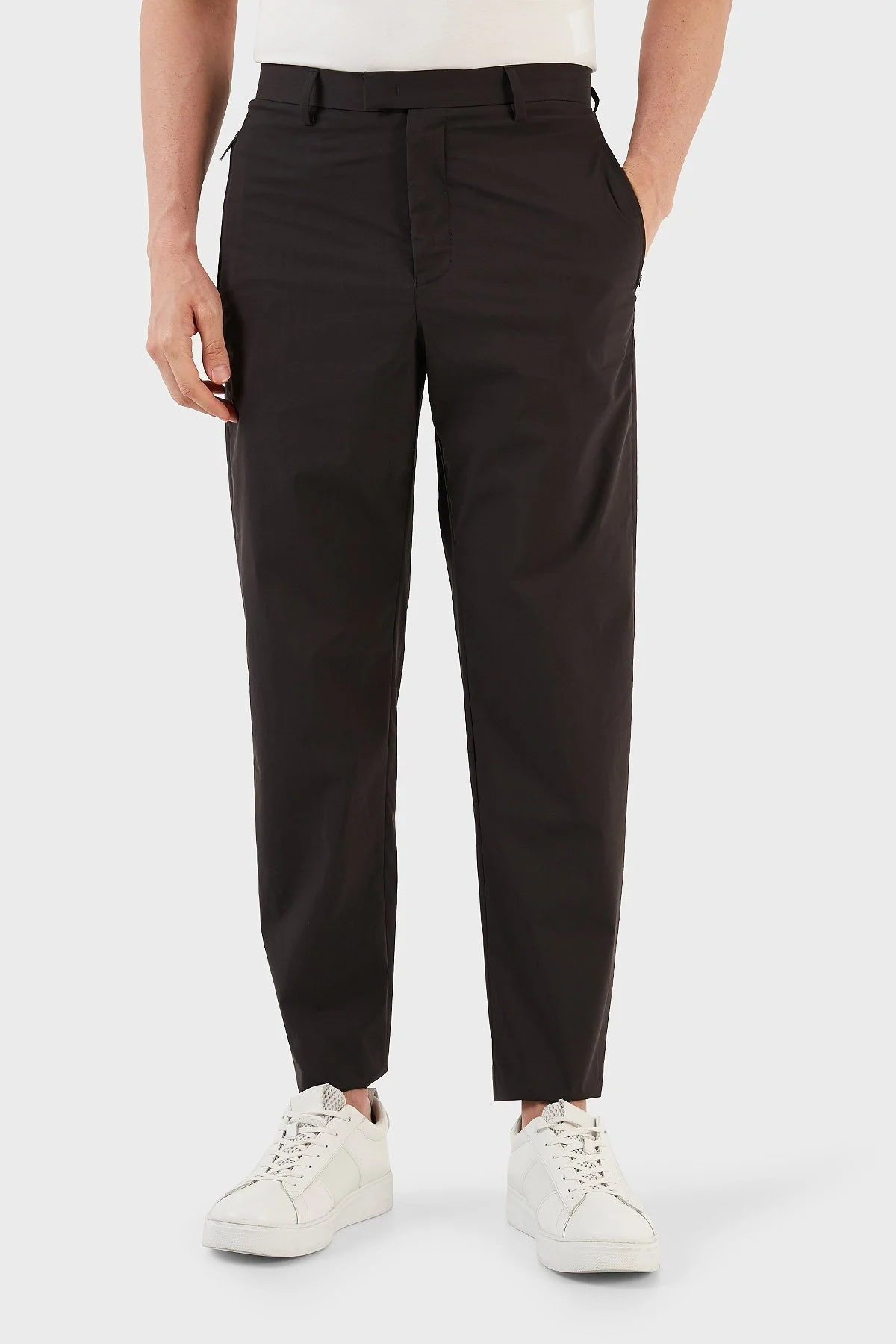 Emporio Armani Pamuklu Normal Bel Regular Fit Erkek Pantolon D41P52 D1478 999 SİYAH - 2