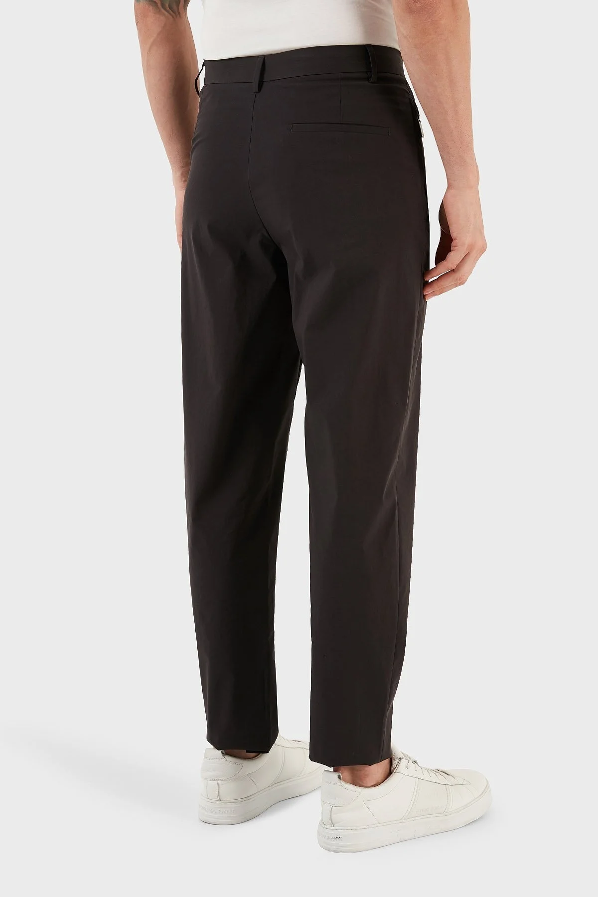 Emporio Armani Pamuklu Normal Bel Regular Fit Erkek Pantolon D41P52 D1478 999 SİYAH - 6