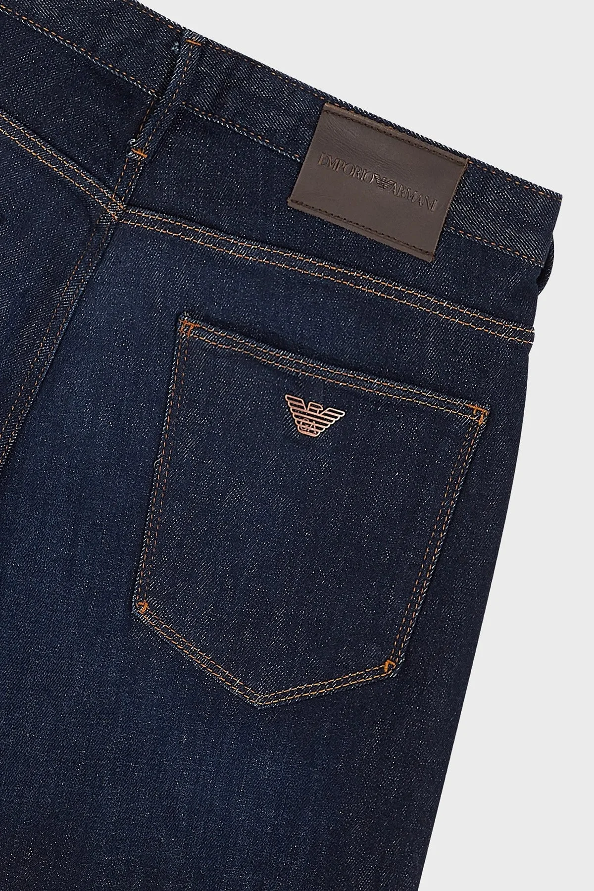 Emporio Armani J06 Pamuklu Düşük Bel Slim Fit Dar Paça J06 Jeans Erkek Kot Pantolon 6L1J06 1DI4Z 0941 MAVİ - 5