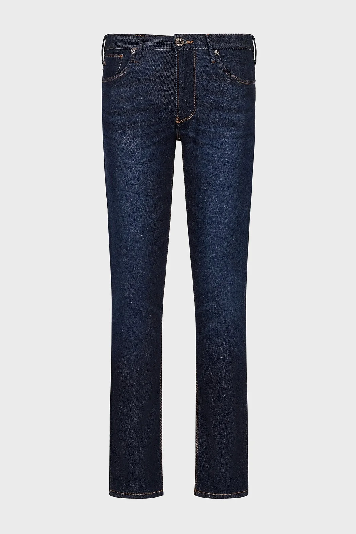 Emporio Armani J06 Pamuklu Düşük Bel Slim Fit Dar Paça J06 Jeans Erkek Kot Pantolon 6L1J06 1DI4Z 0941 MAVİ - 6