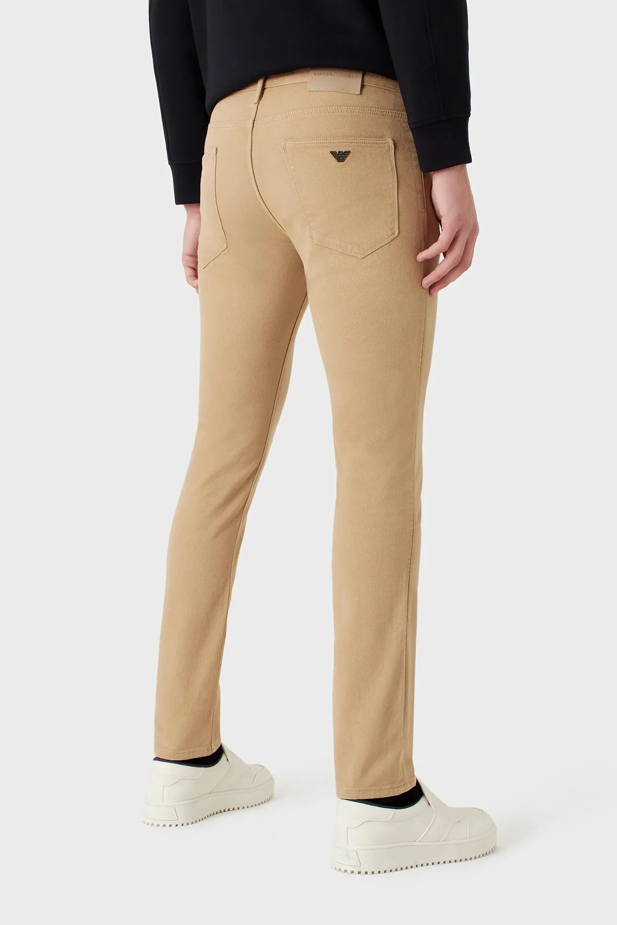 Emporio Armani Pamuklu Normal Bel Slim Fit Dar Paça J06 Jeans Erkek Kot Pantolon 6L1J06 1NT8Z 01A7 BEJ - 3