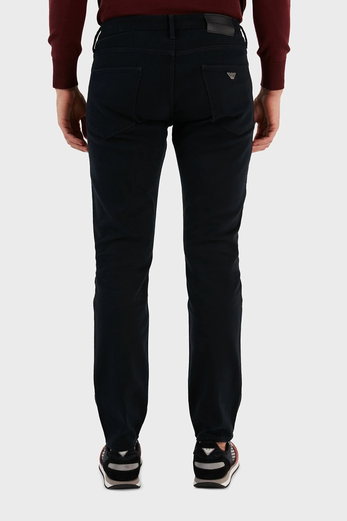 Emporio Armani Pamuklu Normal Bel Slim Fit Dar Paça J06 Jeans Erkek Kot Pantolon 6L1J06 1NT8Z 0920 LACİVERT - 6