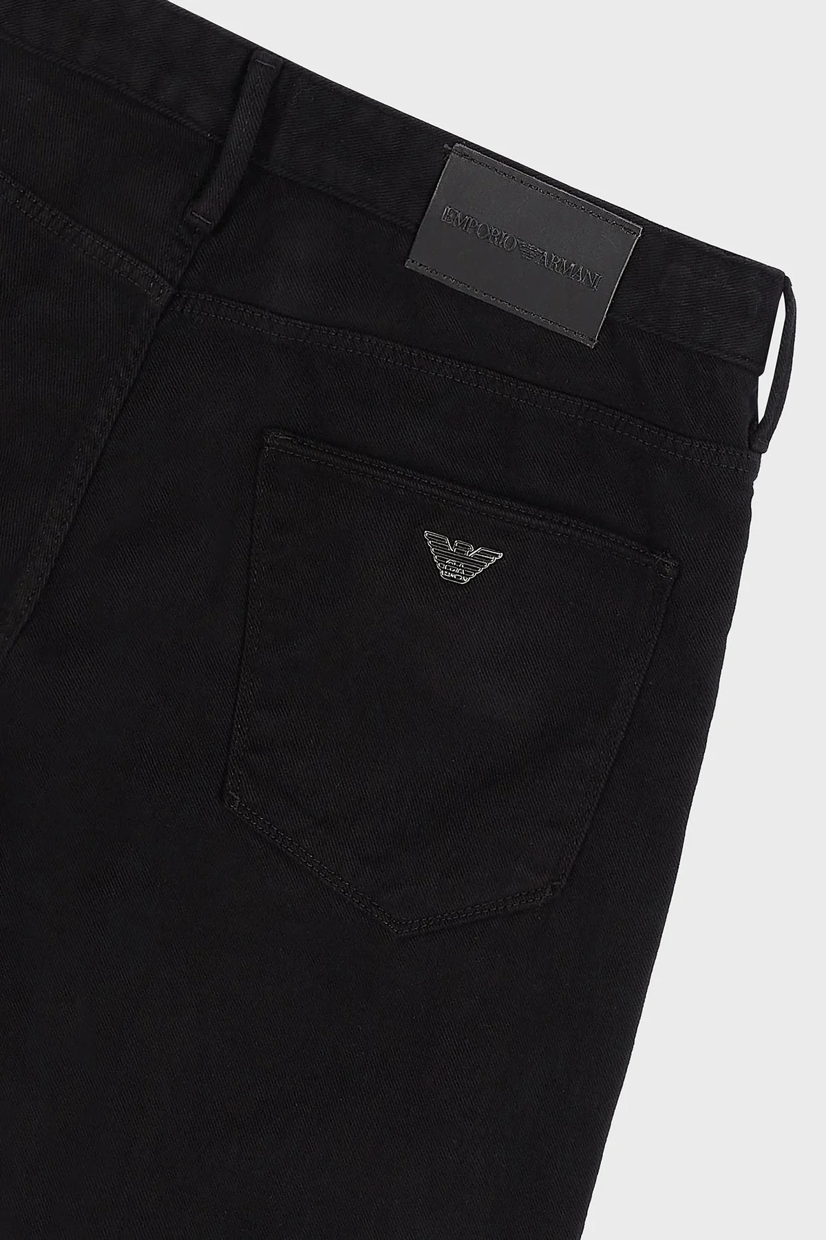 Emporio Armani Pamuklu Normal Bel Slim Fit Dar Paça J06 Jeans Erkek Kot Pantolon 6L1J06 1NT8Z 0999 SİYAH - 5