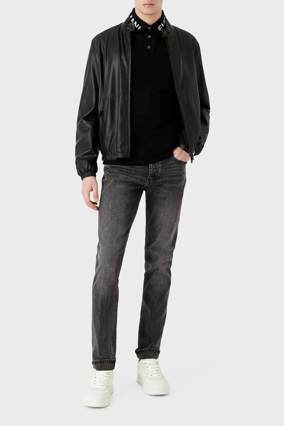 Emporio Armani Pamuklu Normal Bel Slim Fit J75 Jeans Erkek Kot Pantolon 3R1J75 1DPYZ 0006 SİYAH - 3