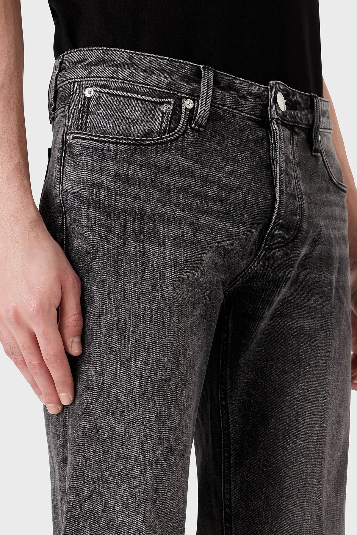 Emporio Armani Pamuklu Normal Bel Slim Fit J75 Jeans Erkek Kot Pantolon 3R1J75 1DPYZ 0006 SİYAH - 4