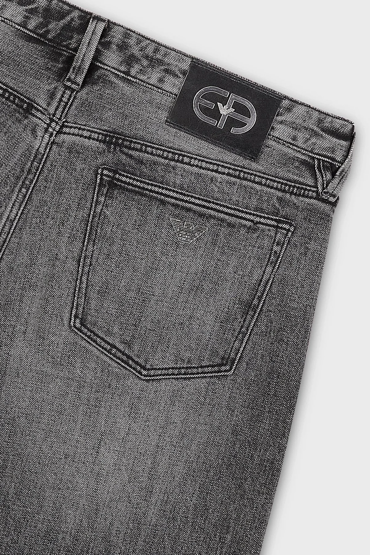 Emporio Armani Pamuklu Normal Bel Slim Fit J75 Jeans Erkek Kot Pantolon 3R1J75 1DPYZ 0006 SİYAH - 5