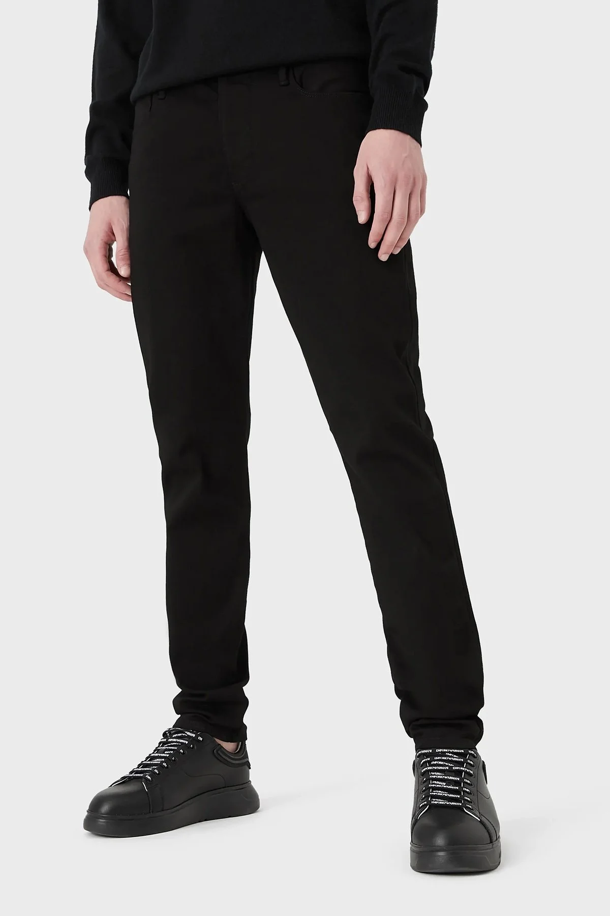 Emporio Armani Pamuklu Normal Bel Slim Fit Jeans Erkek Kot Pantolon 8N1J11 1DHDZ 0005 SİYAH - 7