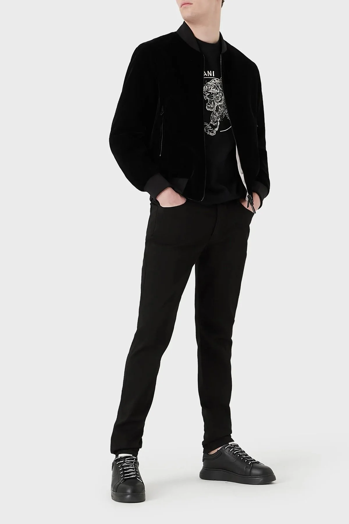 Emporio Armani Pamuklu Normal Bel Slim Fit Jeans Erkek Kot Pantolon 8N1J11 1DHDZ 0005 SİYAH - 9