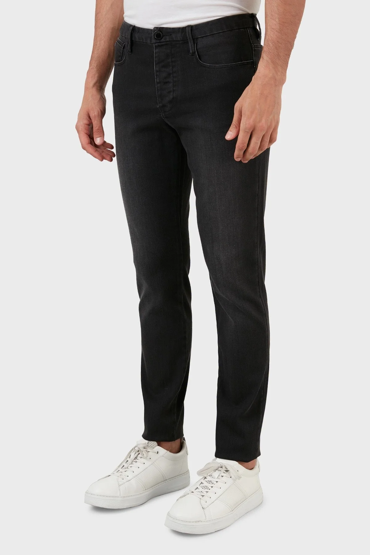 Emporio Armani Pamuklu Normal Bel Slim Fit Jeans Erkek Kot Pantolon 8N1J11 1DHDZ 0006 SİYAH - 3