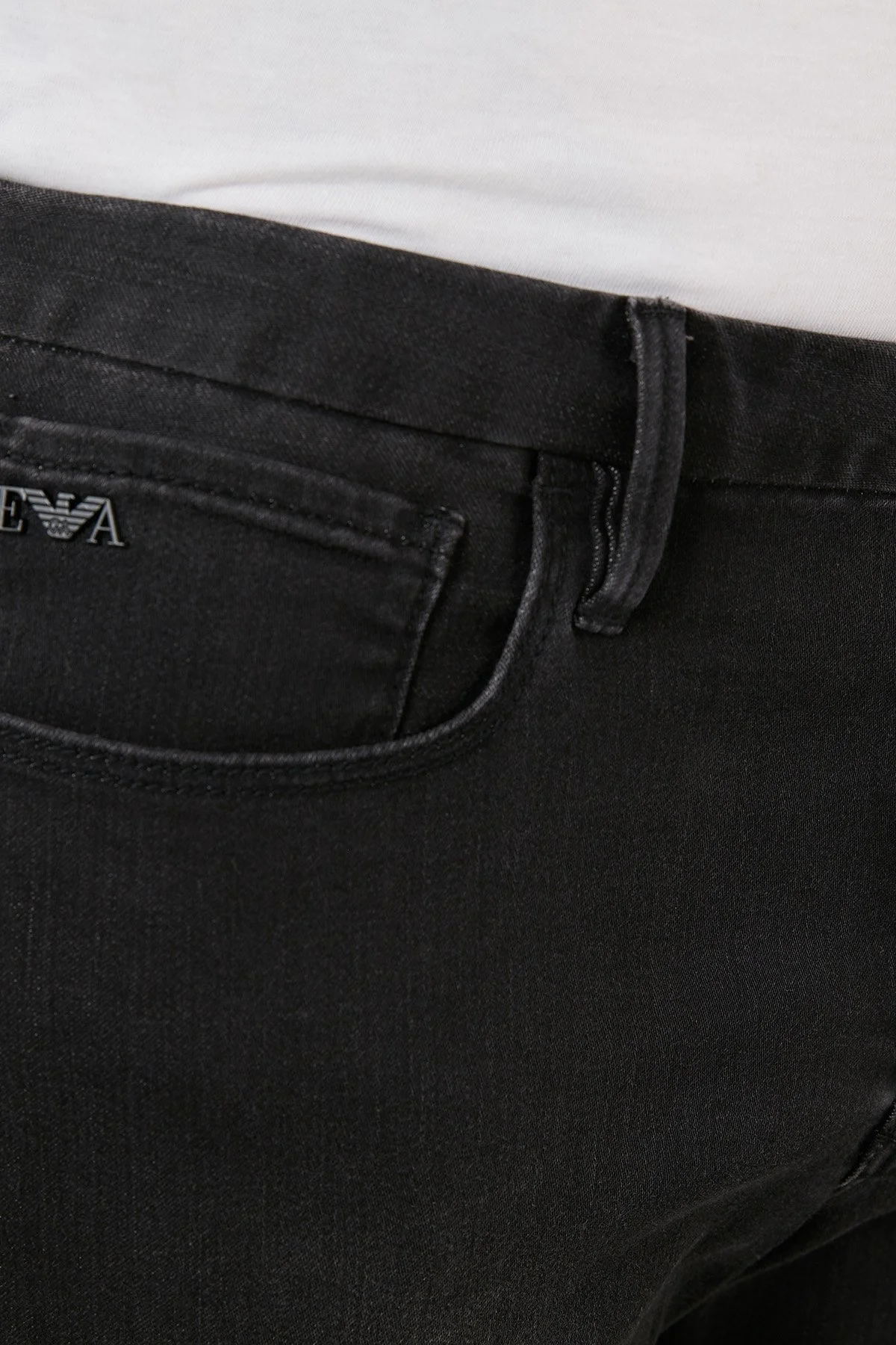 Emporio Armani Pamuklu Normal Bel Slim Fit Jeans Erkek Kot Pantolon 8N1J11 1DHDZ 0006 SİYAH - 5