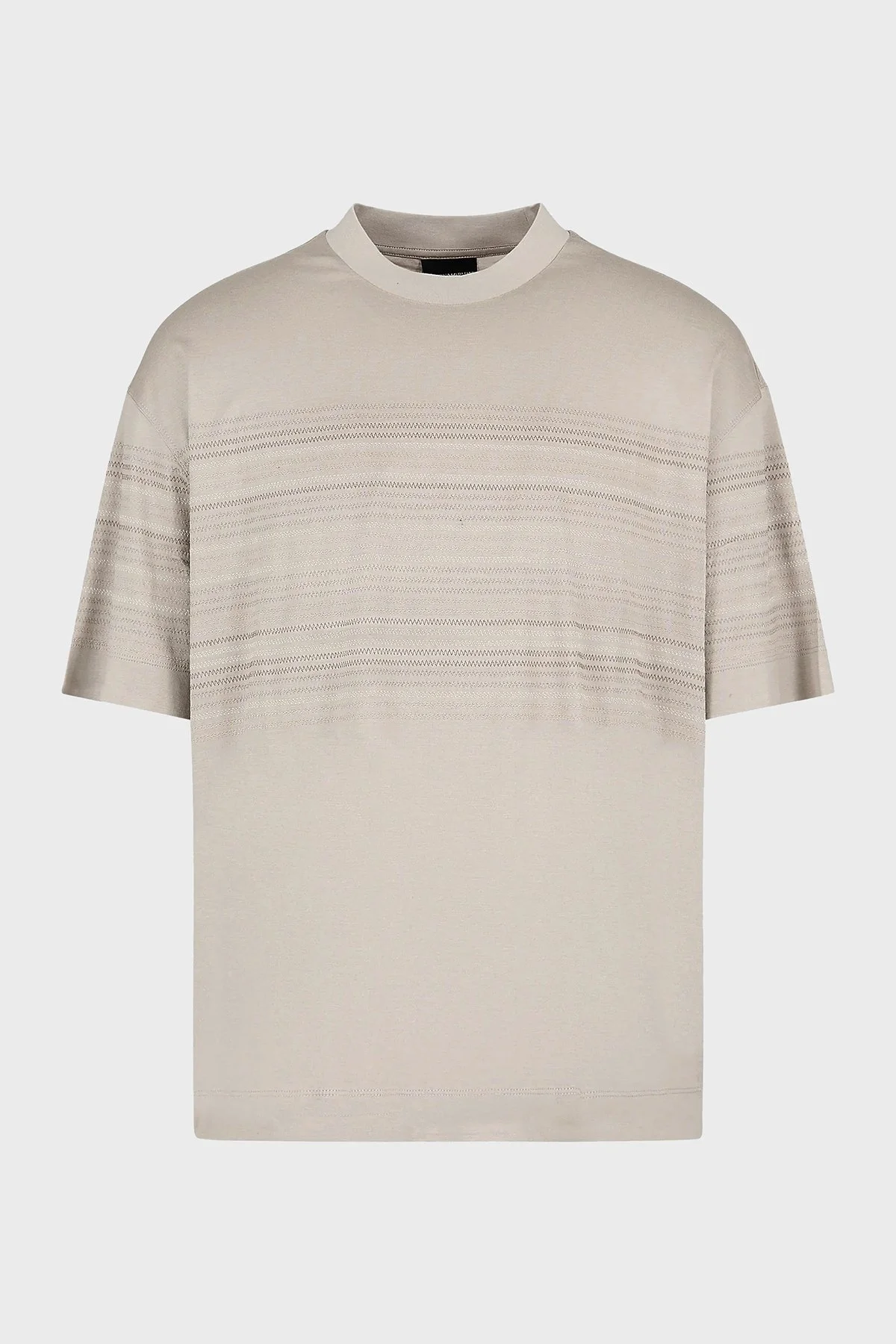 Emporio Armani Pamuklu Oversize Fit Erkek T Shirt 3D1TA3 1JUVZ 06G2 GRİ - 4